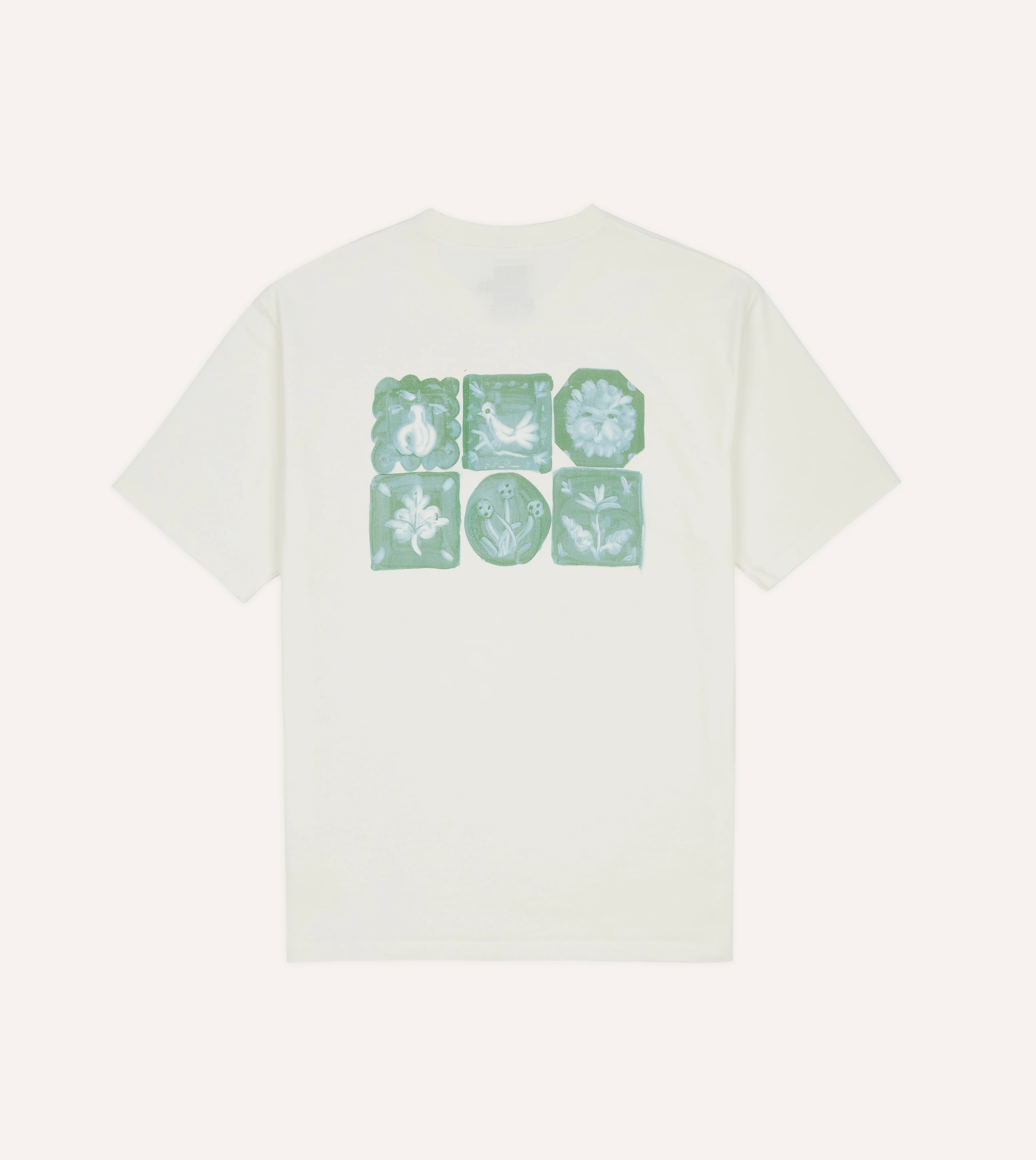 Antique White 'Tile' Print Short-Sleeve Hiking T-Shirt - Image 2