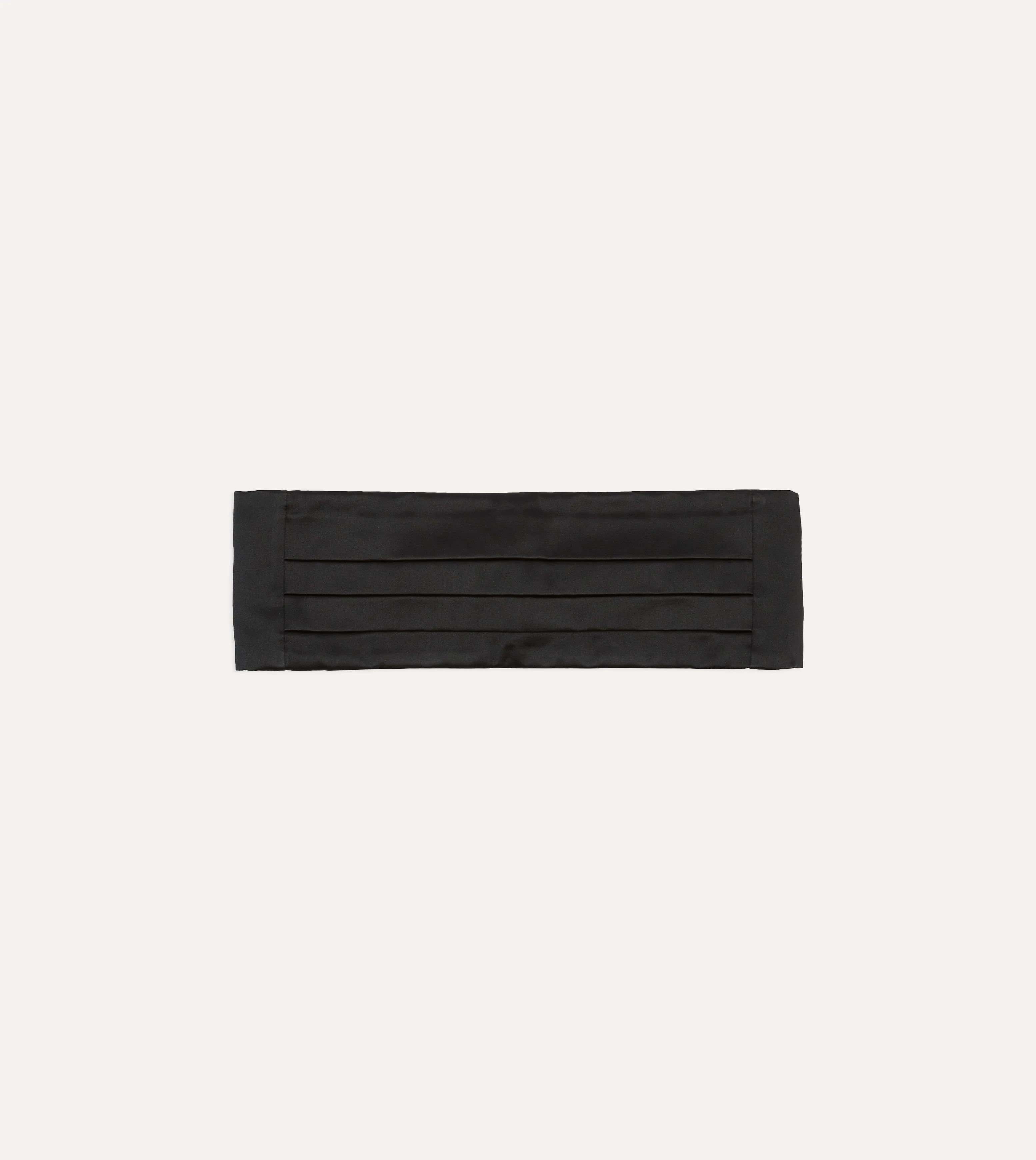 Black Silk Satin Cummerbund