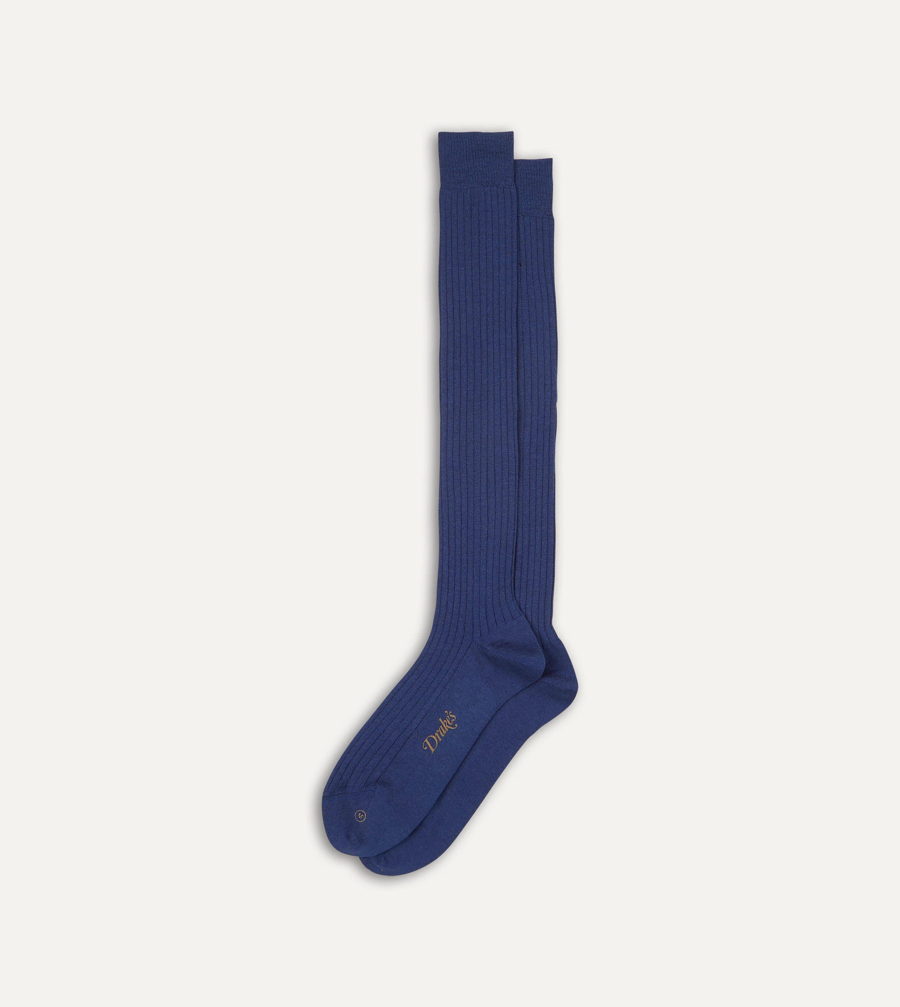 Blue Wool Over-the-Calf Socks - Image 4