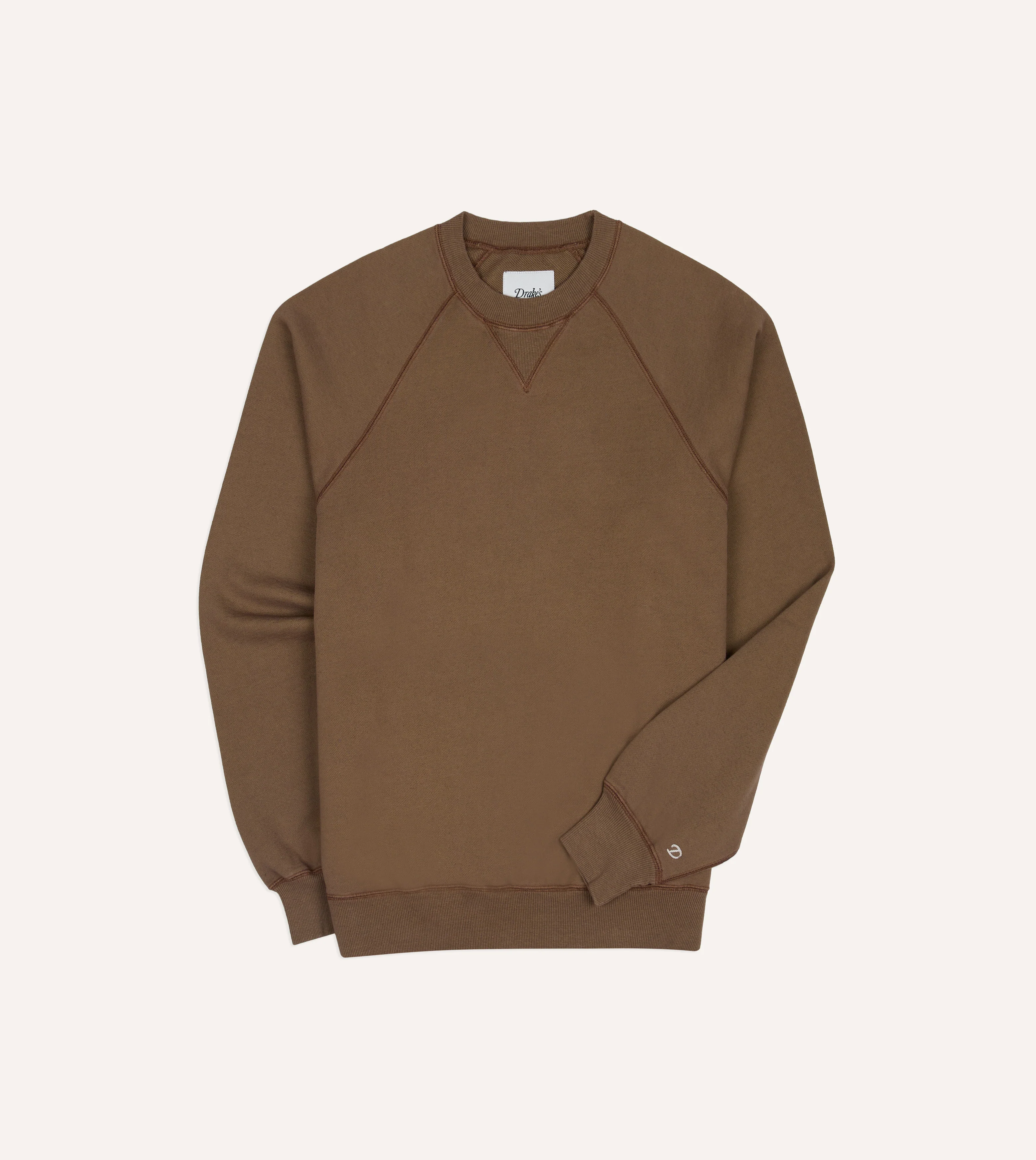 Brown Cotton-Hemp Raglan Sweatshirt - Image 2