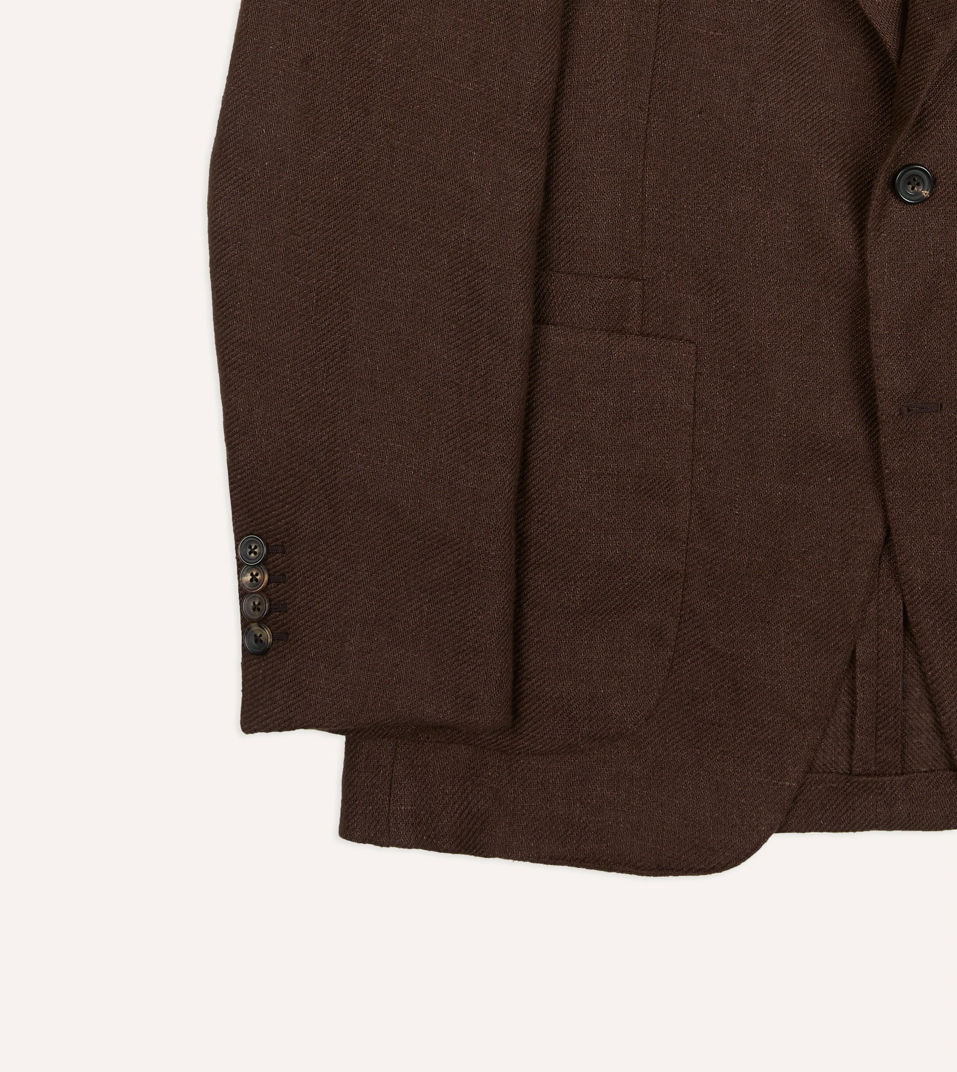 Brown Linen Blazer - Image 7