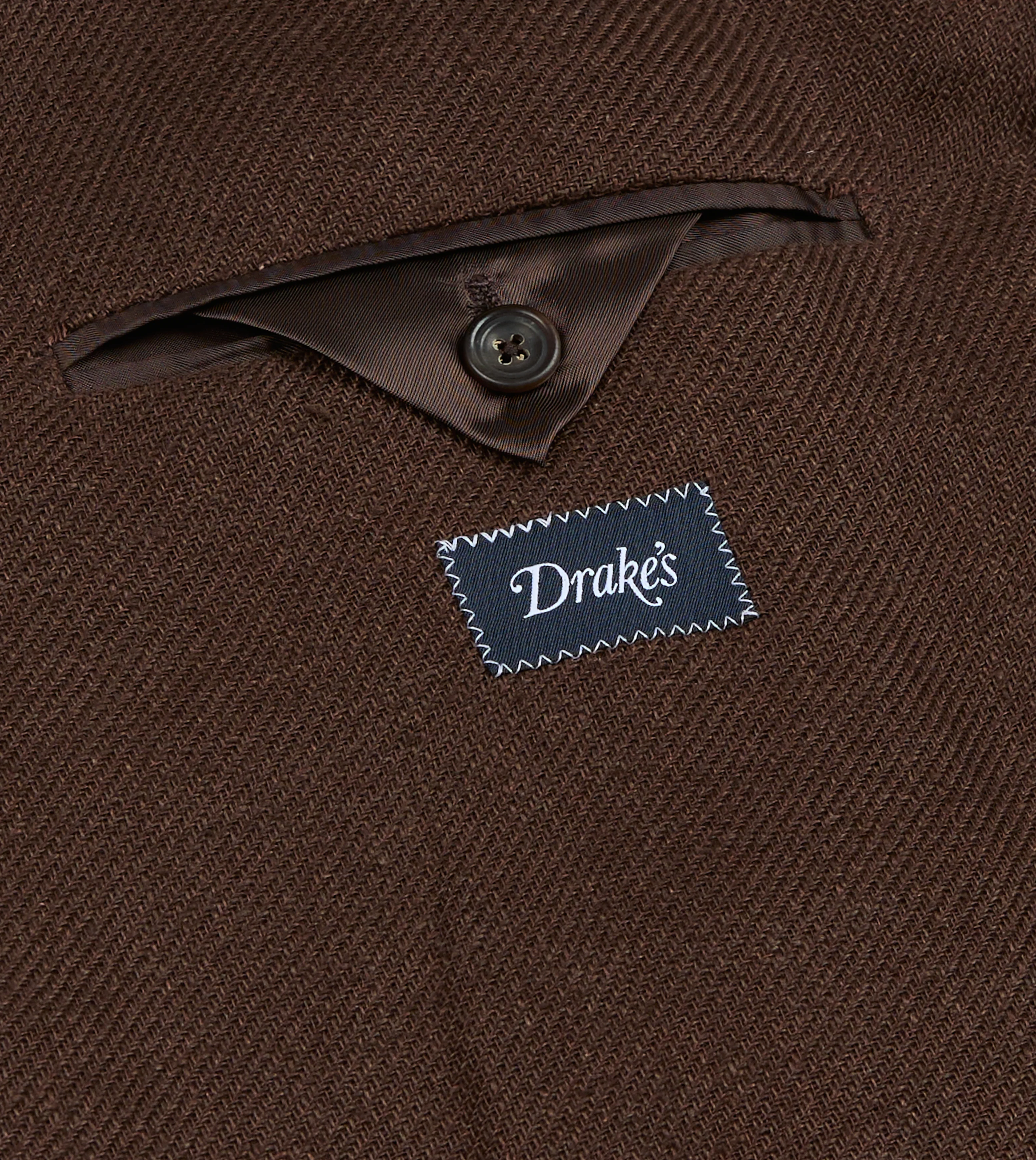 Brown Linen Blazer - Image 8