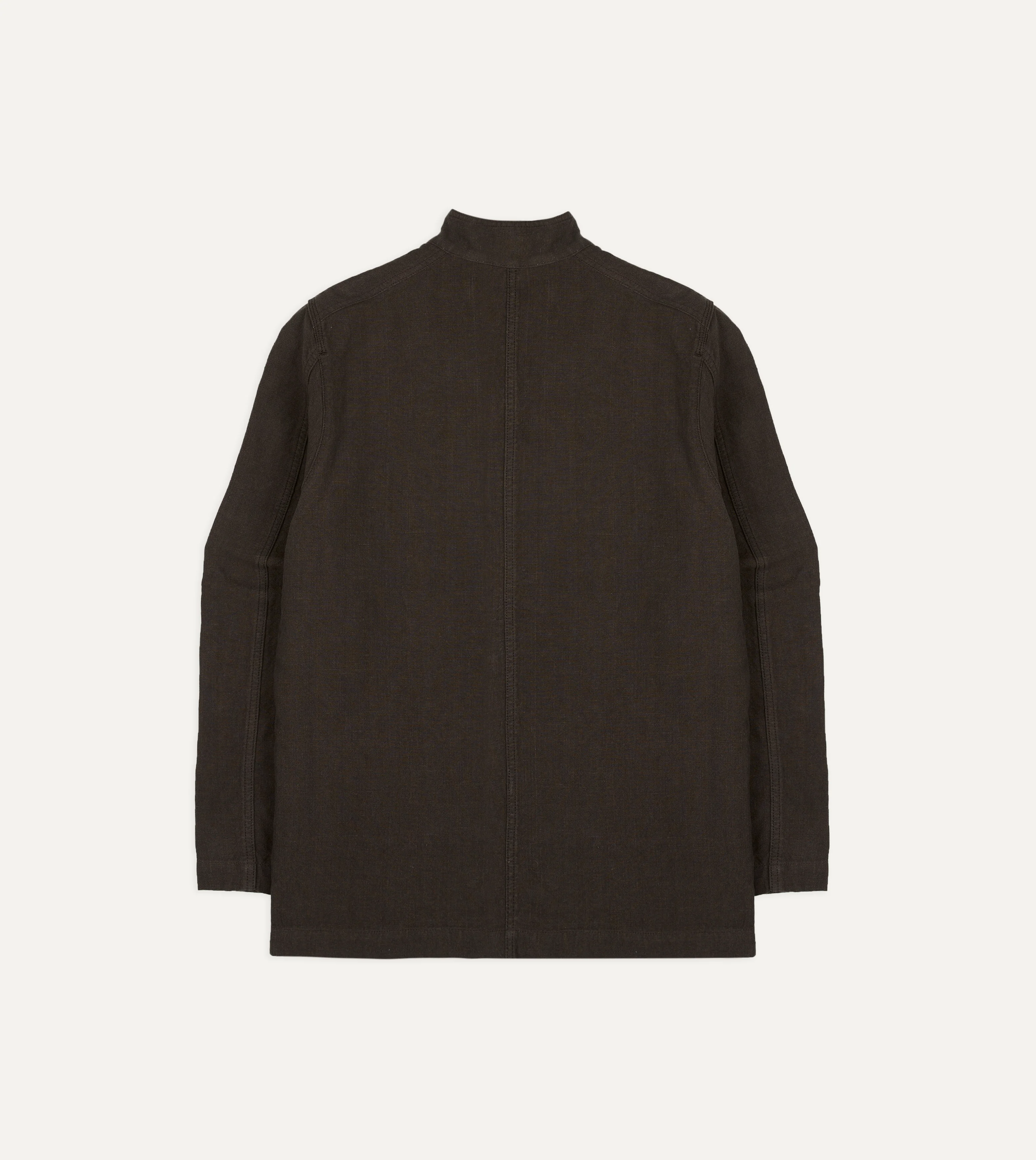 Brown Linen Forestière Jacket - Image 9
