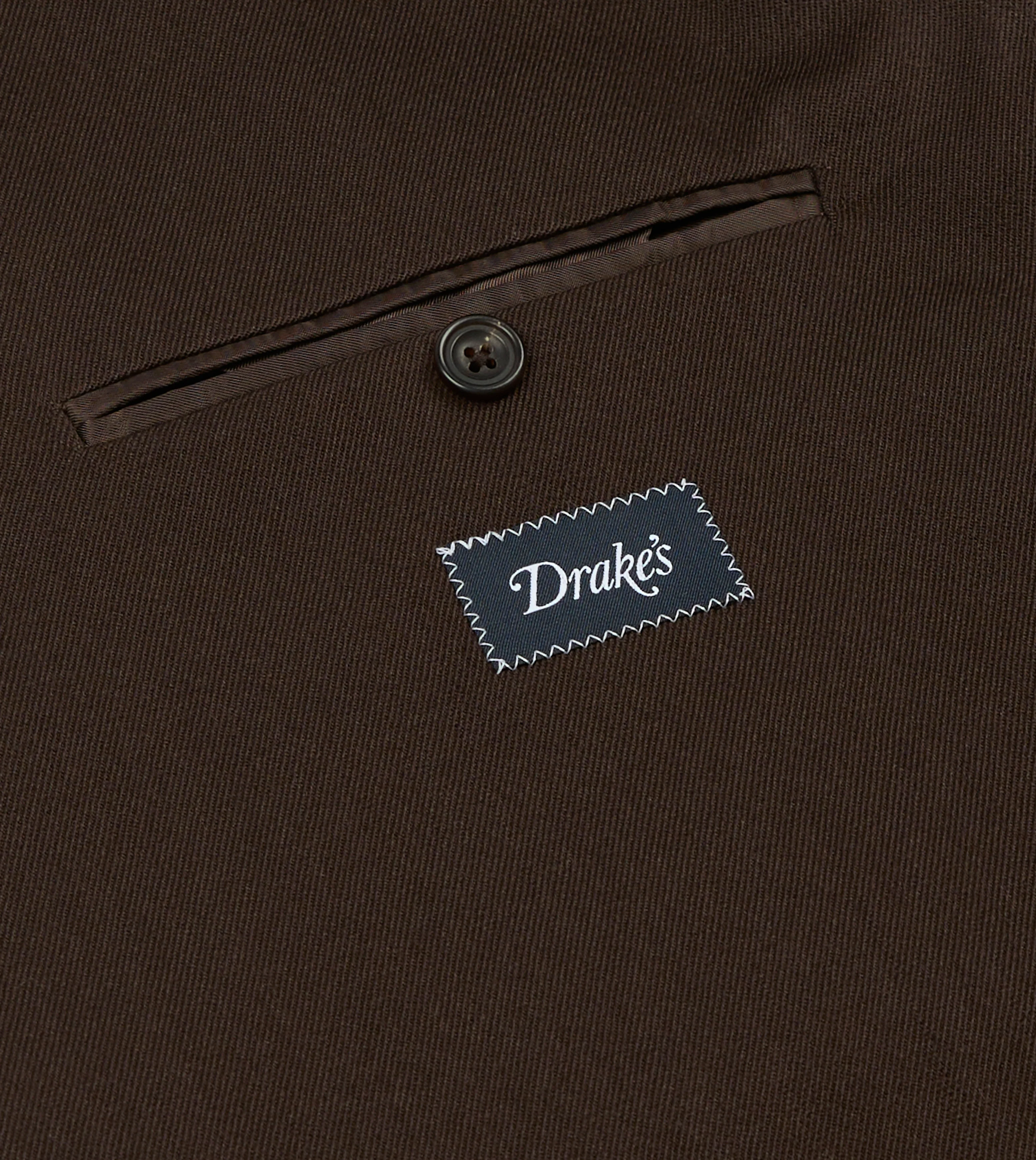 Brown Wool-Cotton Tailored Jacket - Image 7