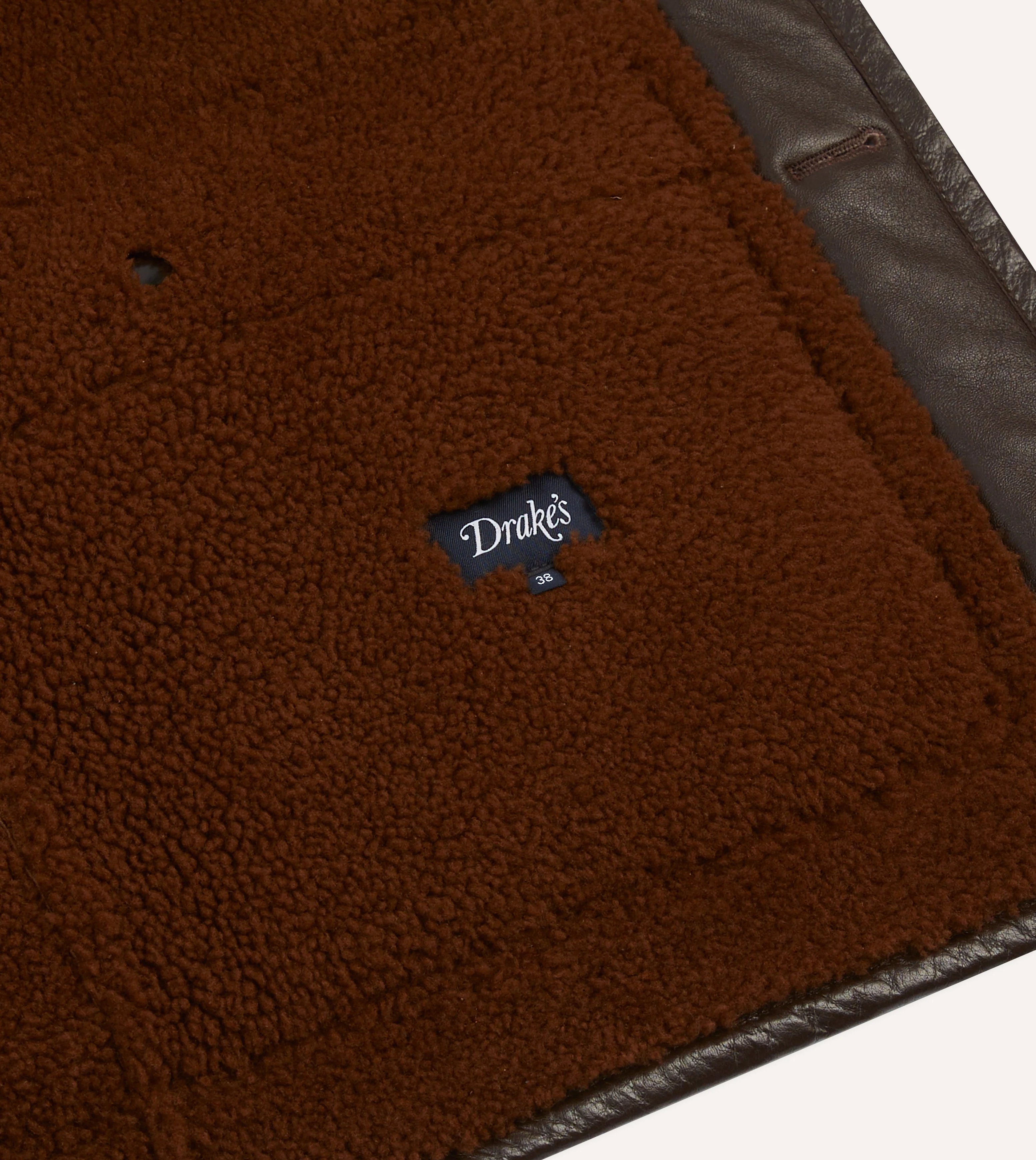 Dark Brown Suede Shearling Vest - Image 6