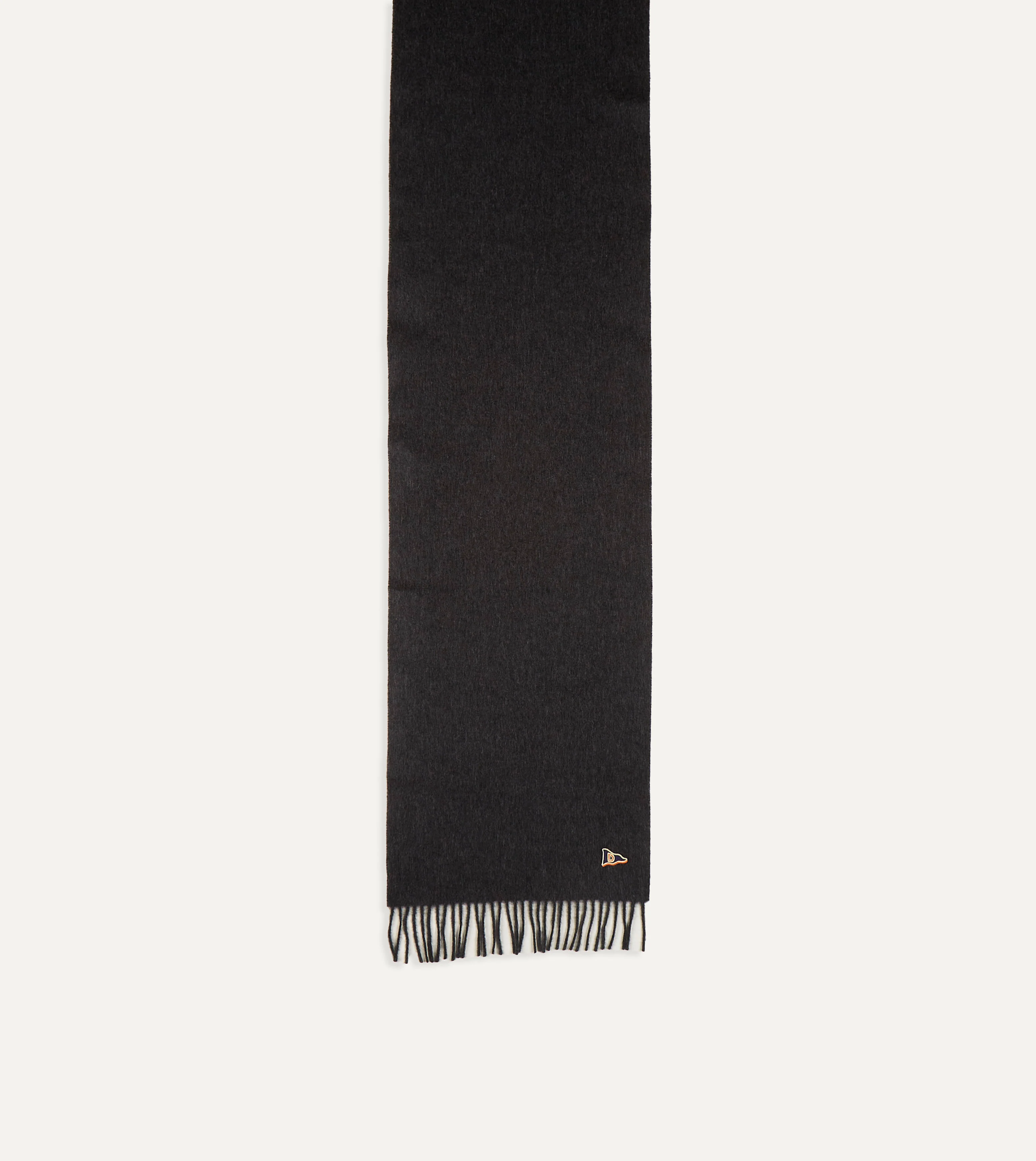 Dark Grey Geelongora Tasselled Scarf - Image 3