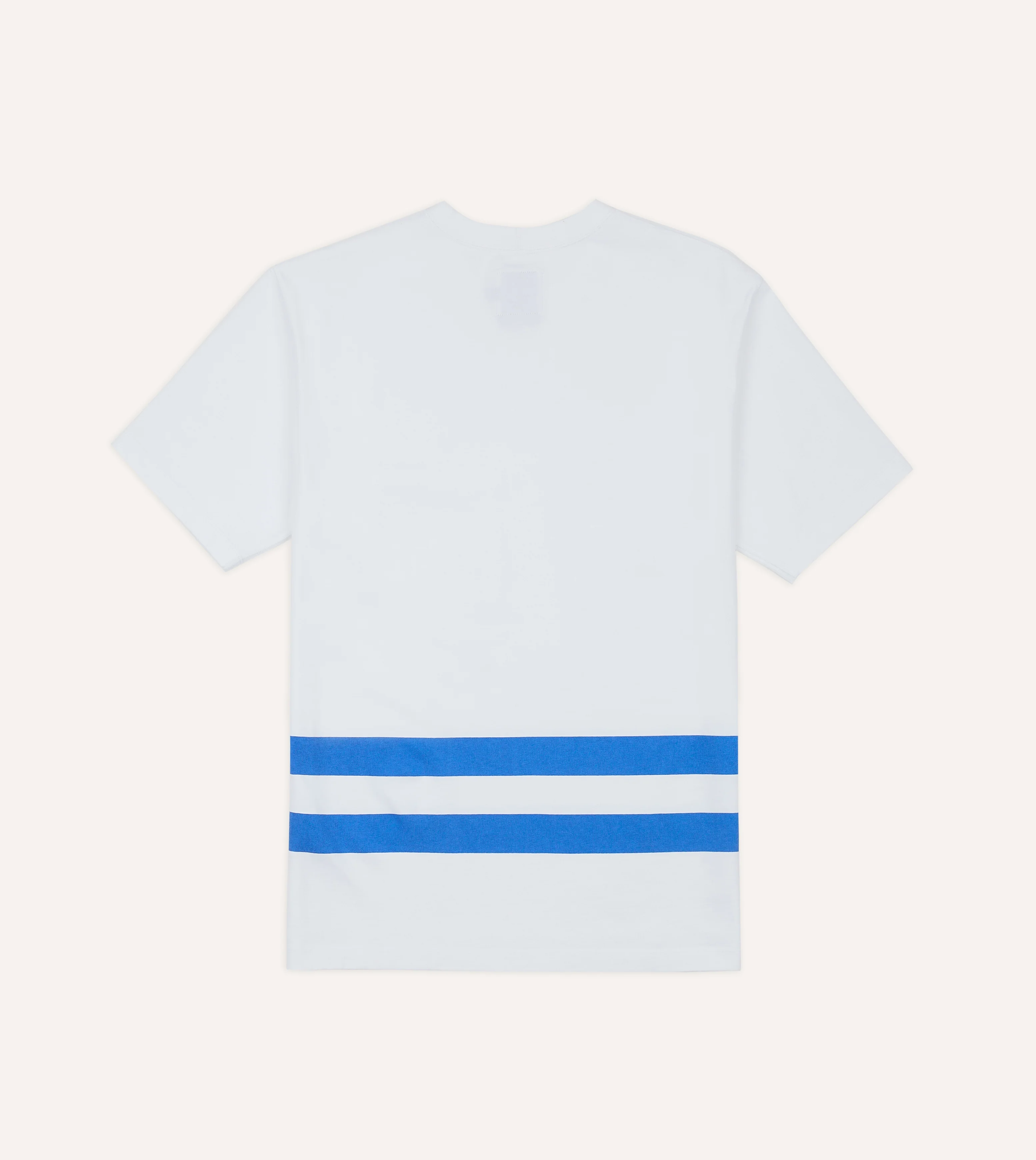 White Printed Stripe Hiking T-Shirt - Image 5