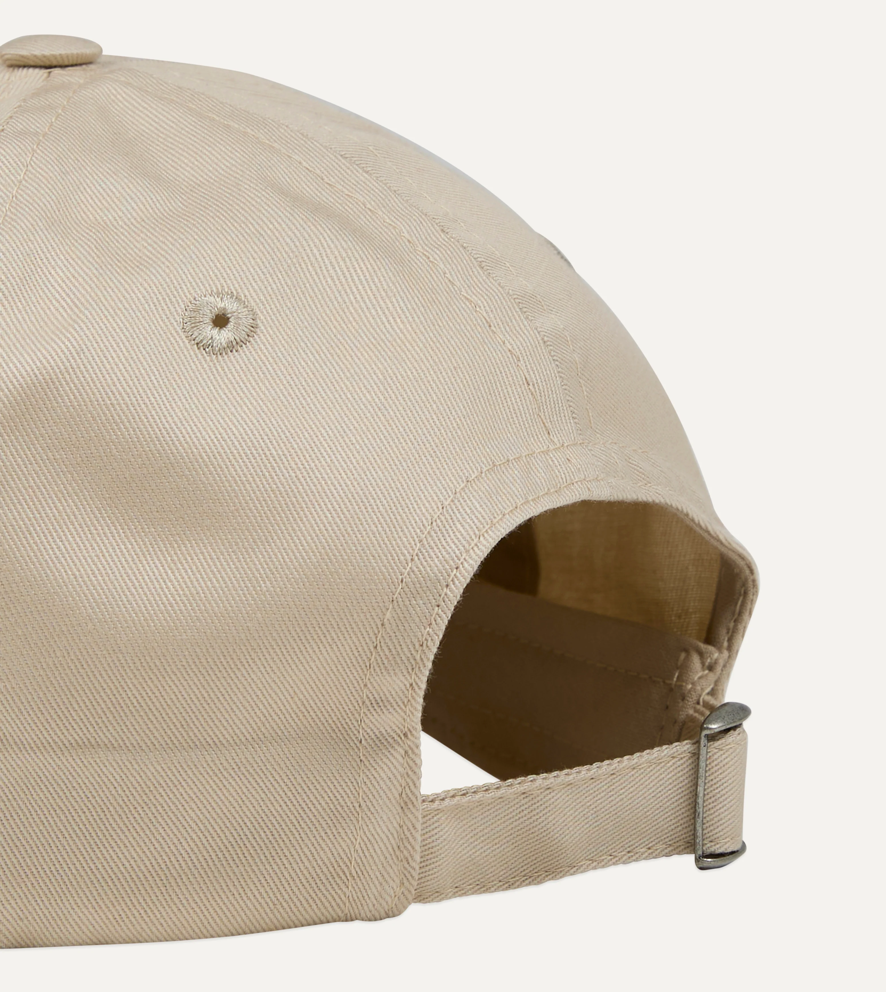Ecru Chainstitch '1977' Cotton Twill Baseball Cap - Image 2