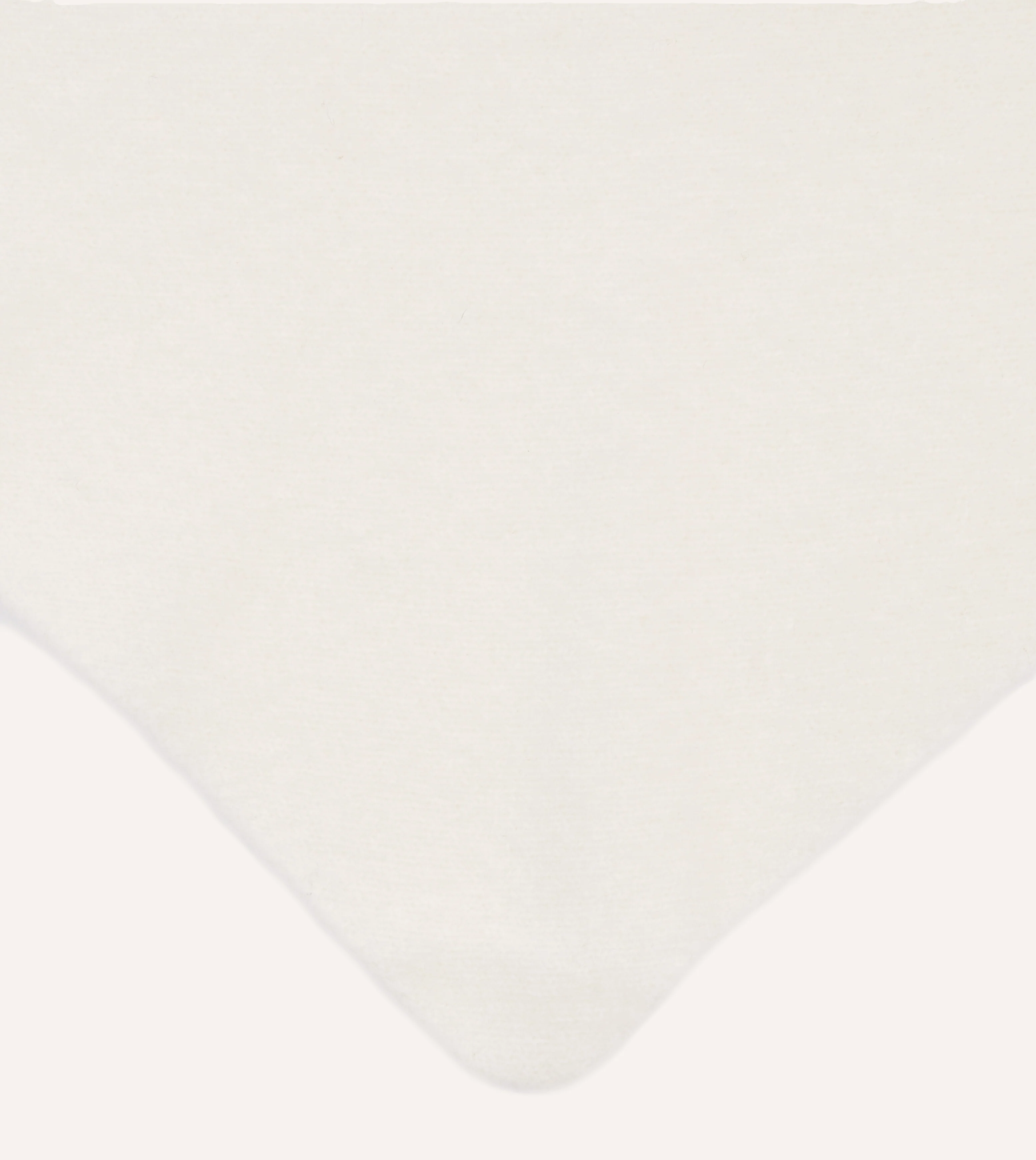 Ecru Lambswool Triangle Neck Scarf - Image 3