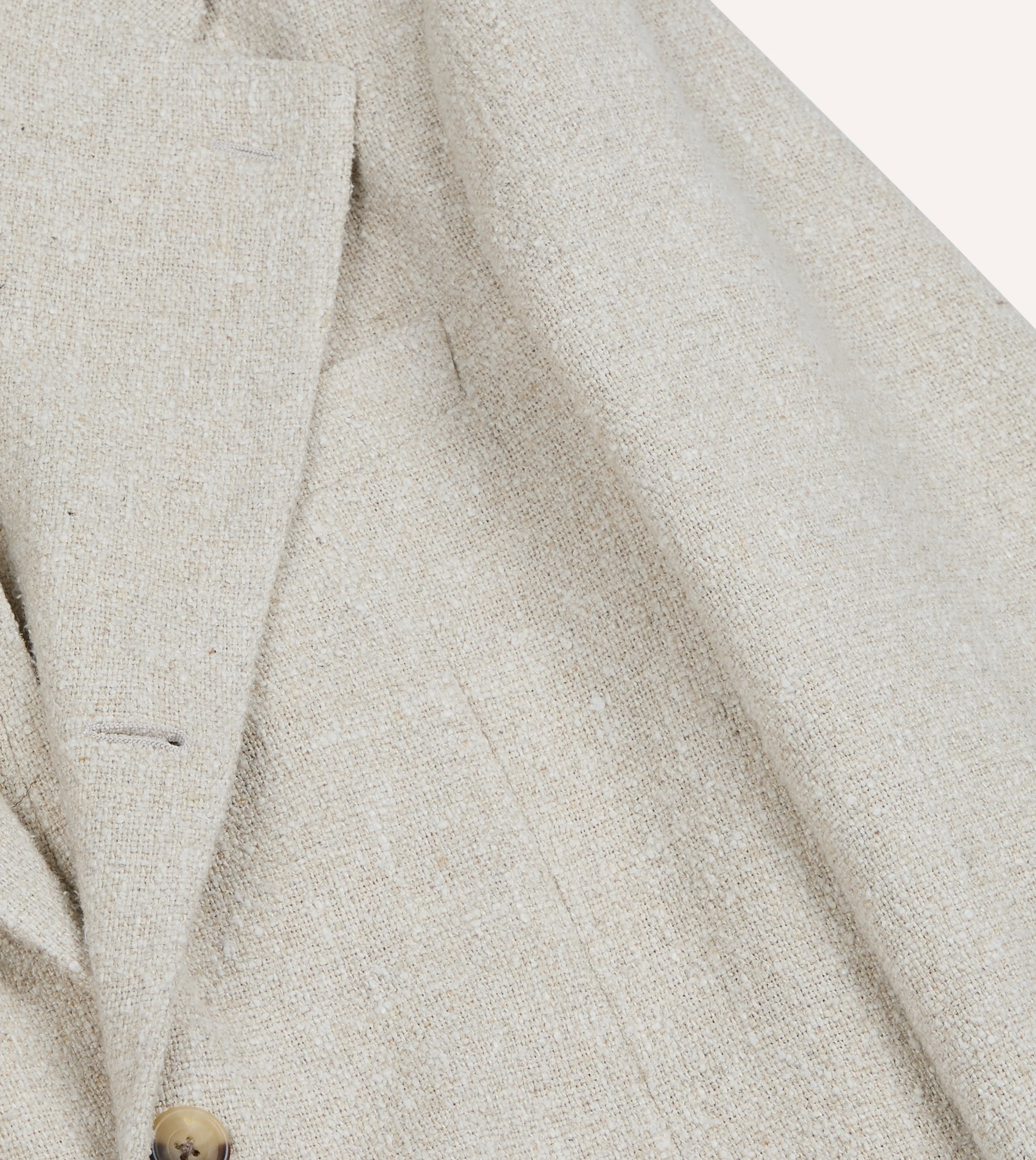 Ecru Silk-Canapa Tweed Blazer - Image 5