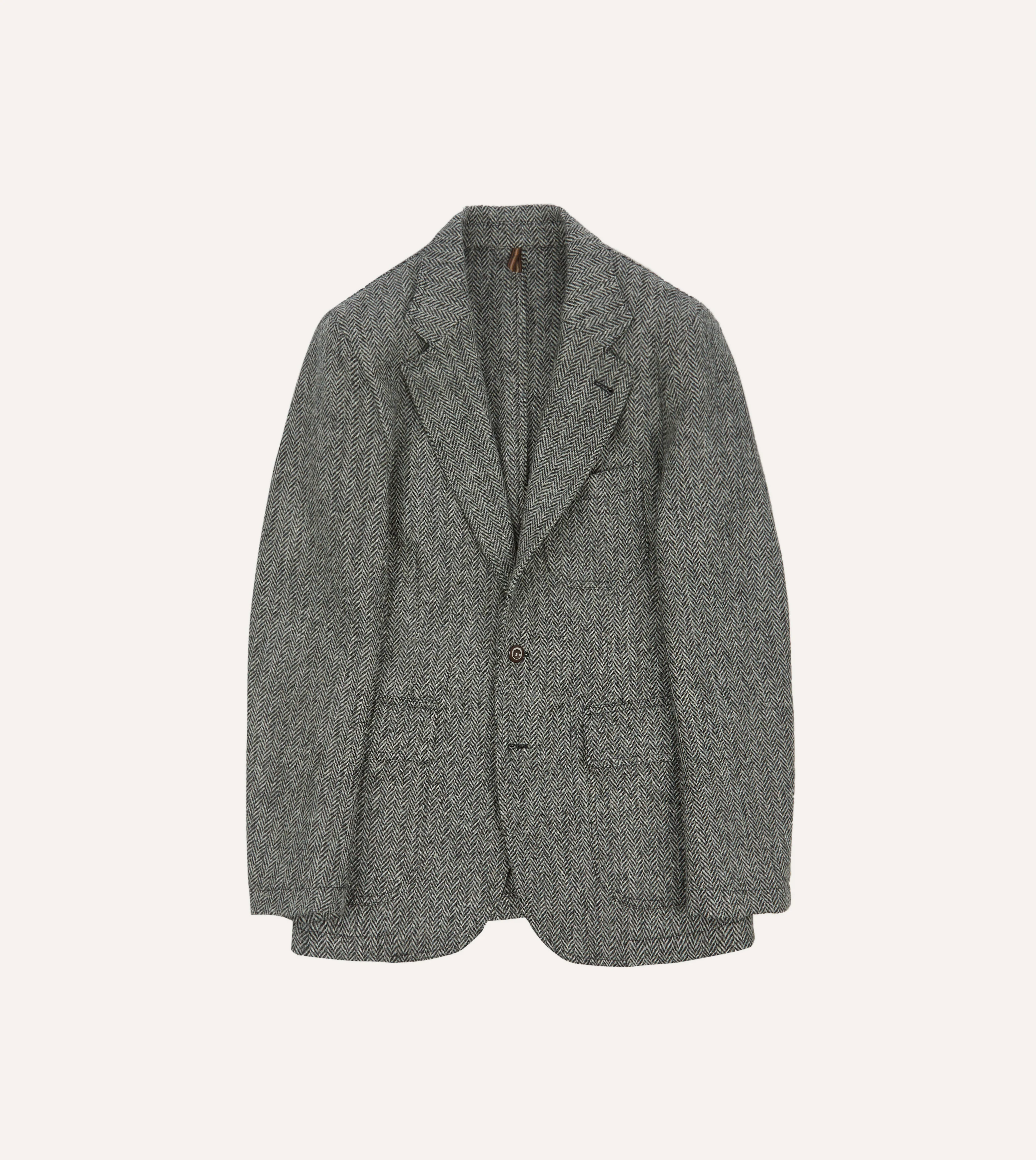 Grey Herringbone Harris Tweed Games Blazer Mk. VII - Image 3