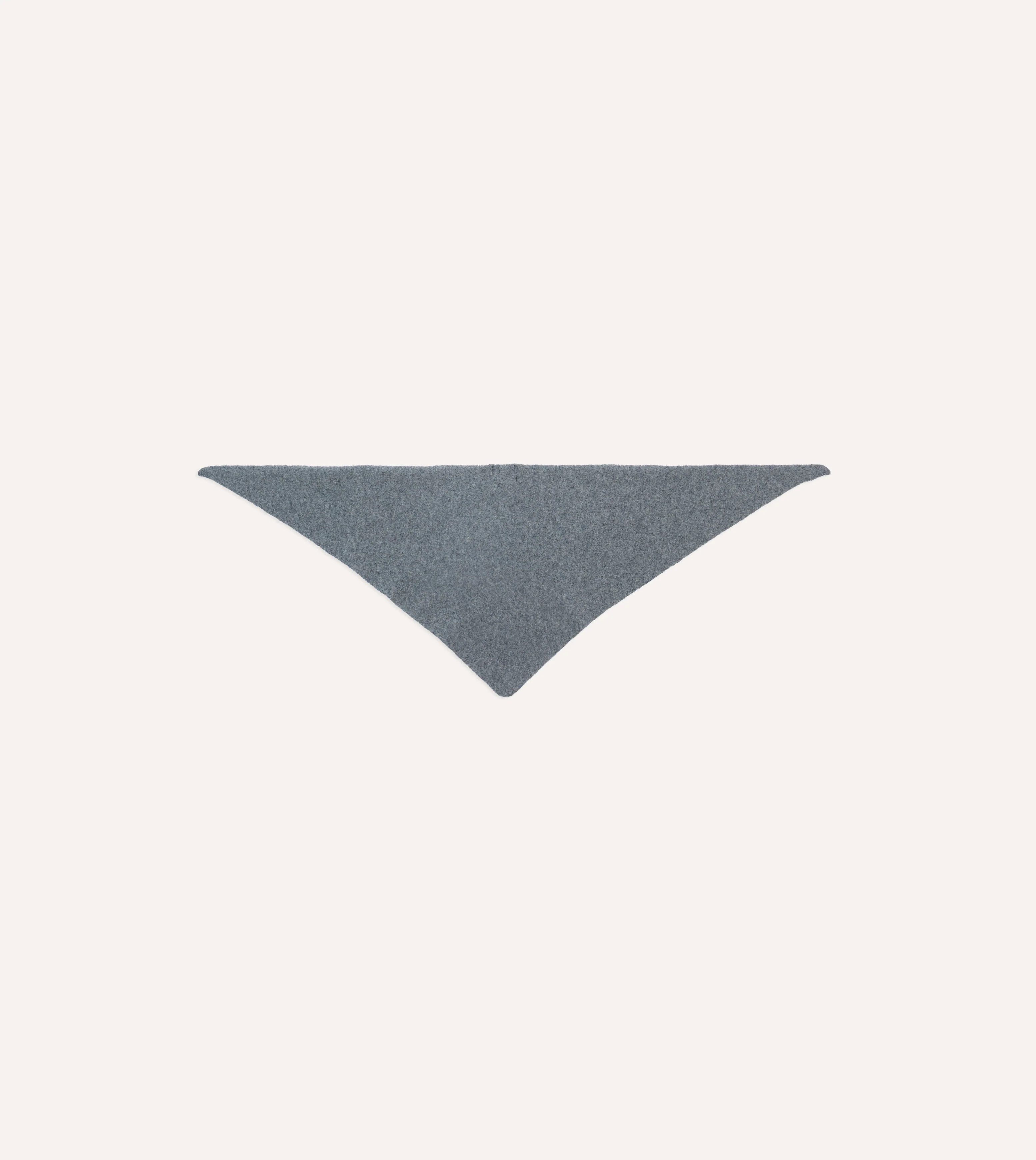 Grey Lambswool Triangle Neck Scarf