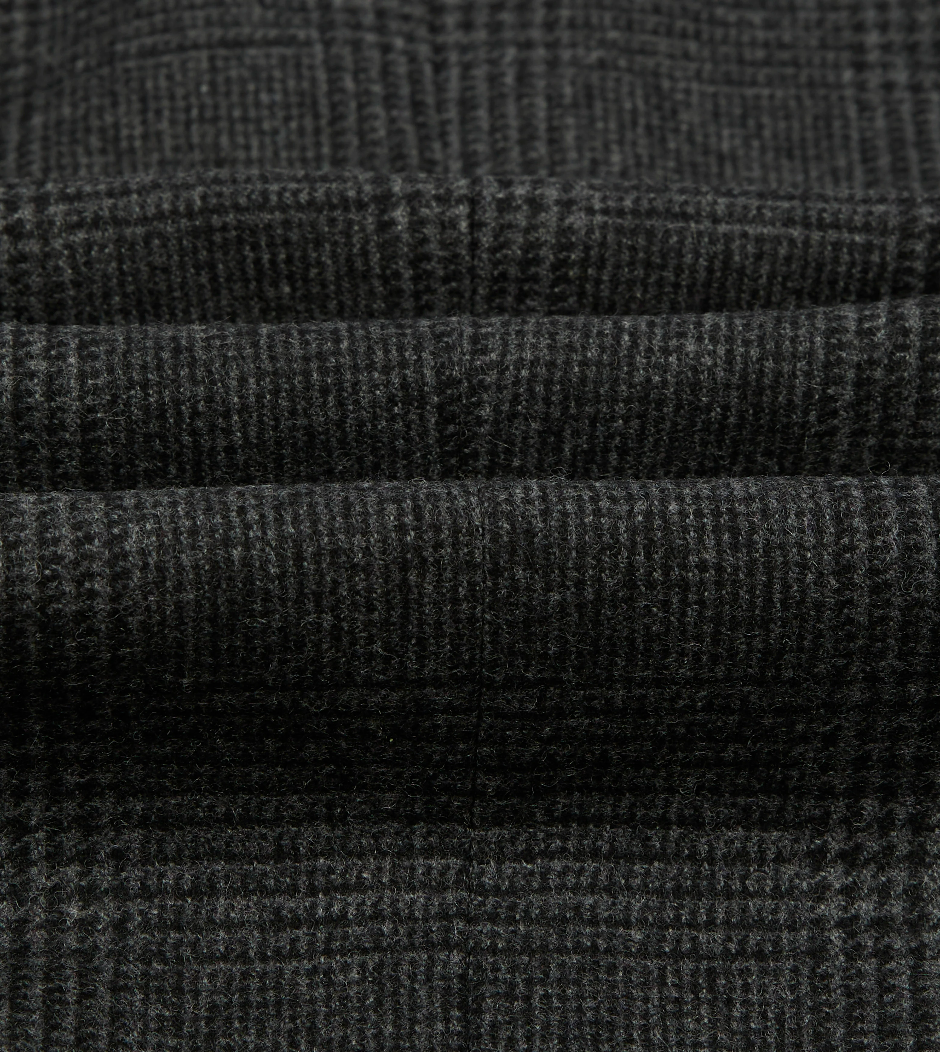 Grey Prince of Wales Check Wool Flannel Double-Breasted Tailored Jacket - Image 2