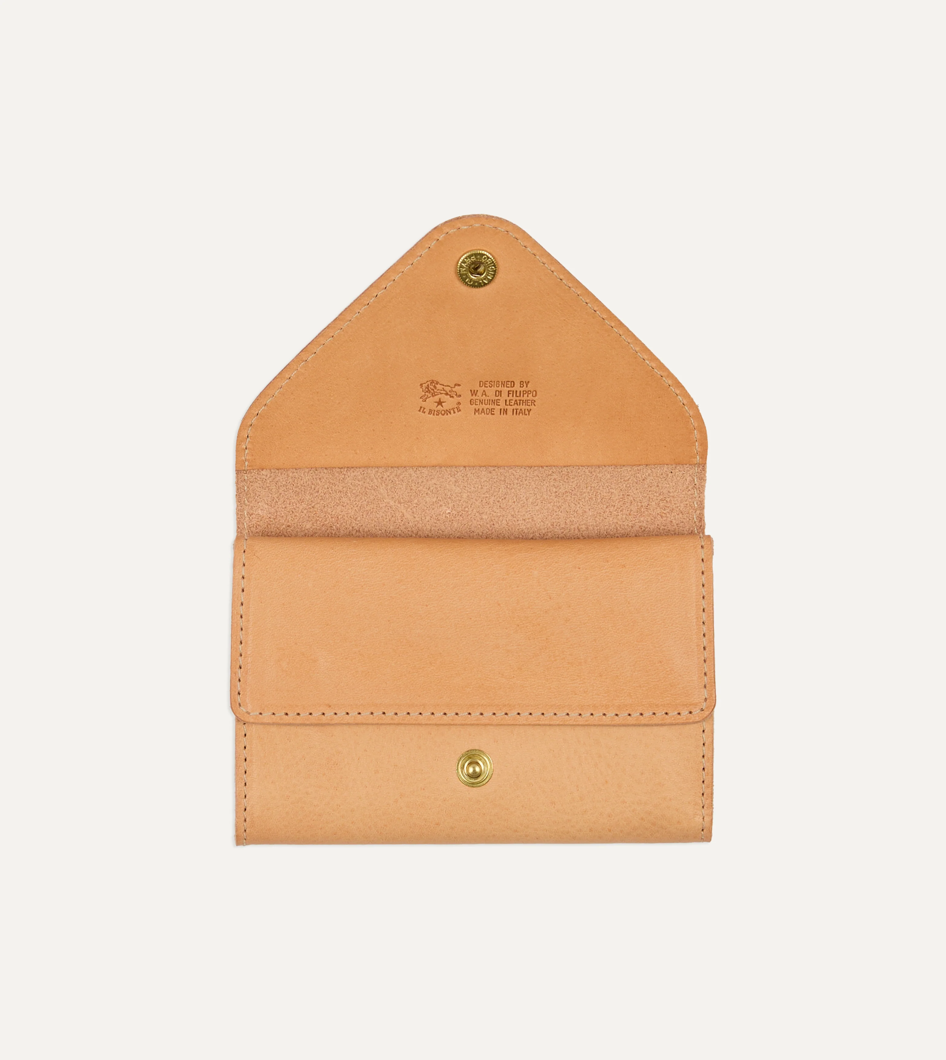 Il Bisonte Leather Double Fold Card Case - Image 2