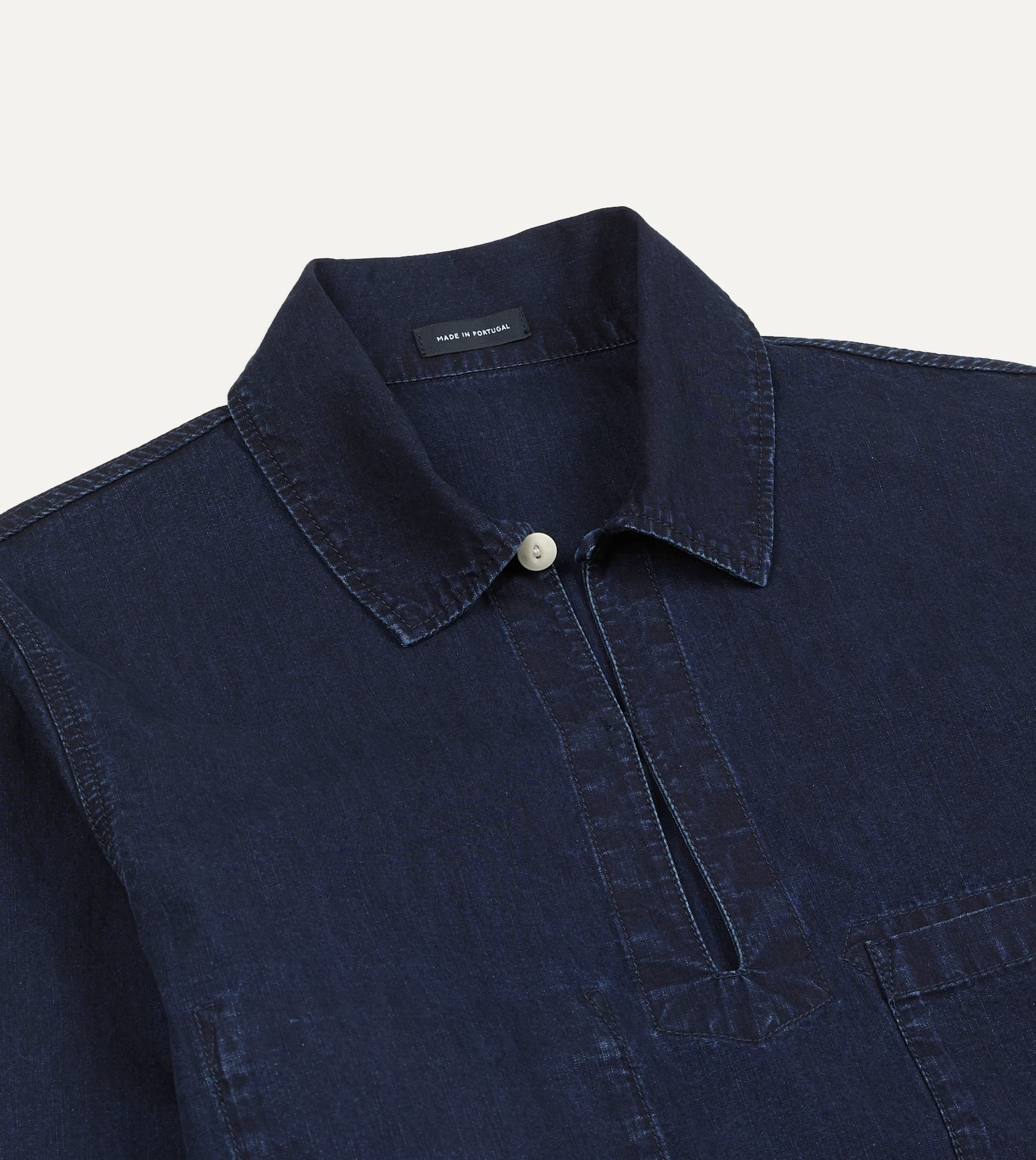 Indigo Cotton Smock - Image 3