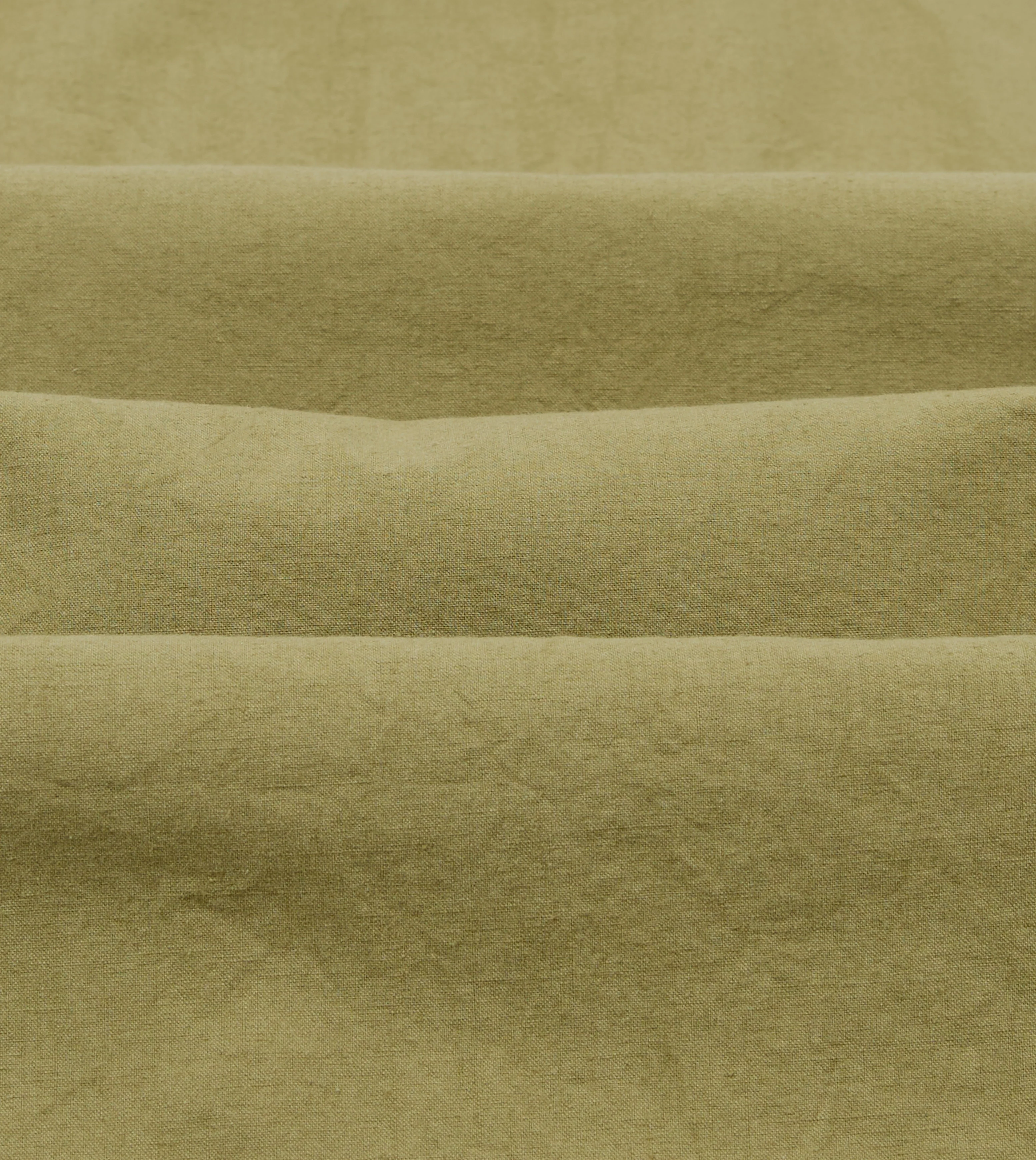 Khaki Cotton-Linen Crepe Cuban Shirt - Image 3