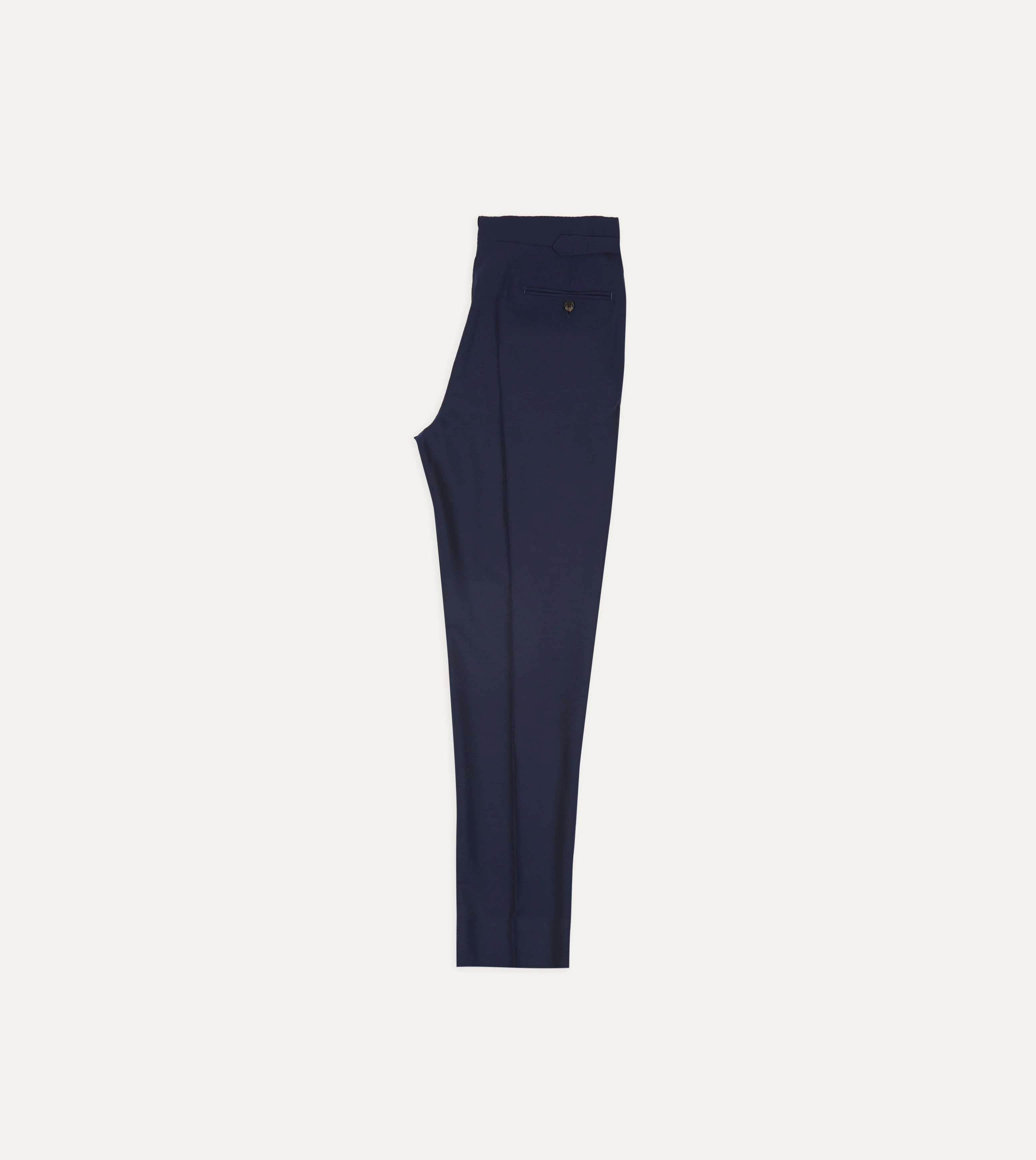 Light Navy Fresco Lite® Single Pleat Trouser - Image 5