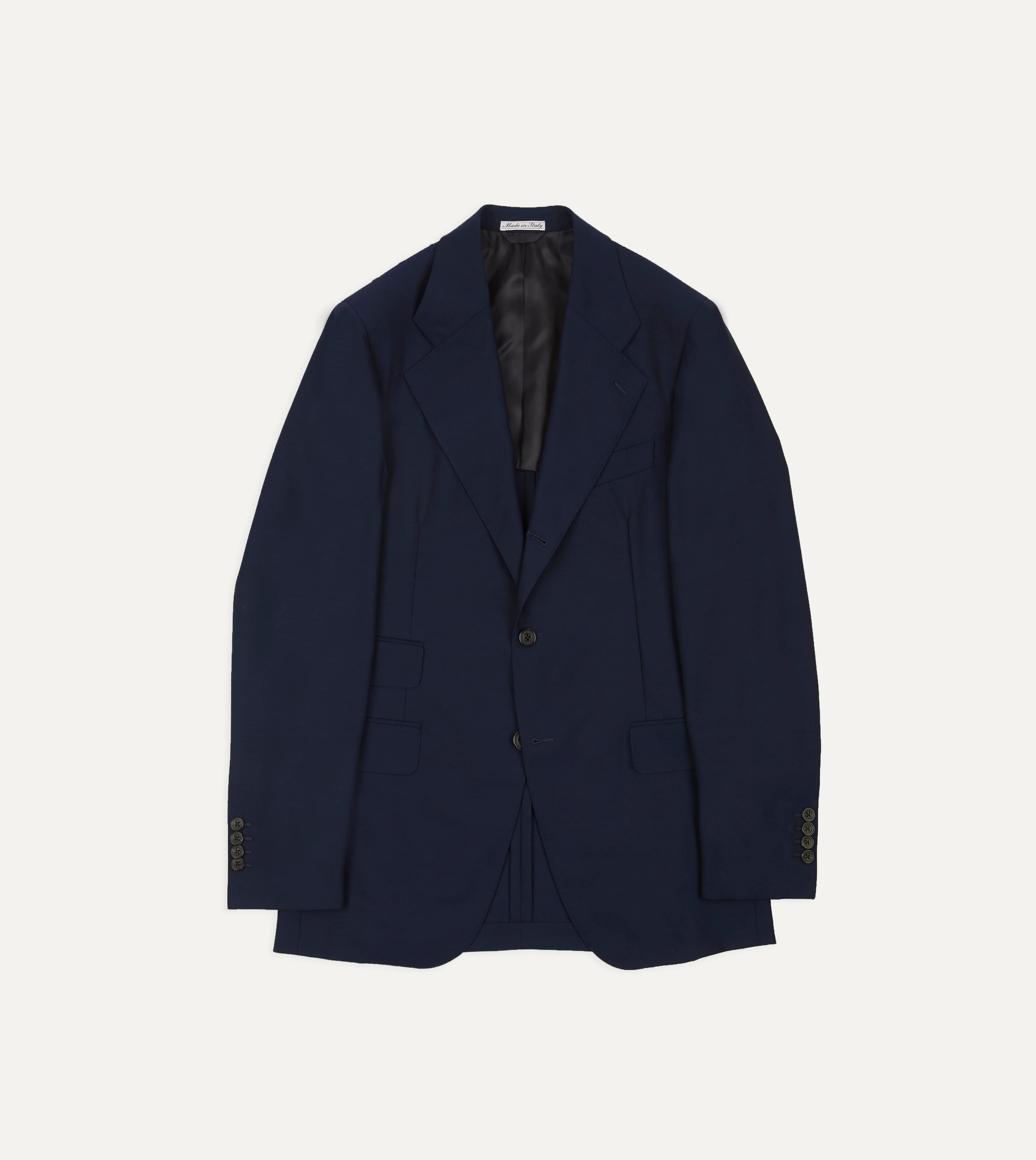 Light Navy Fresco Lite® Wool Tailored Jacket