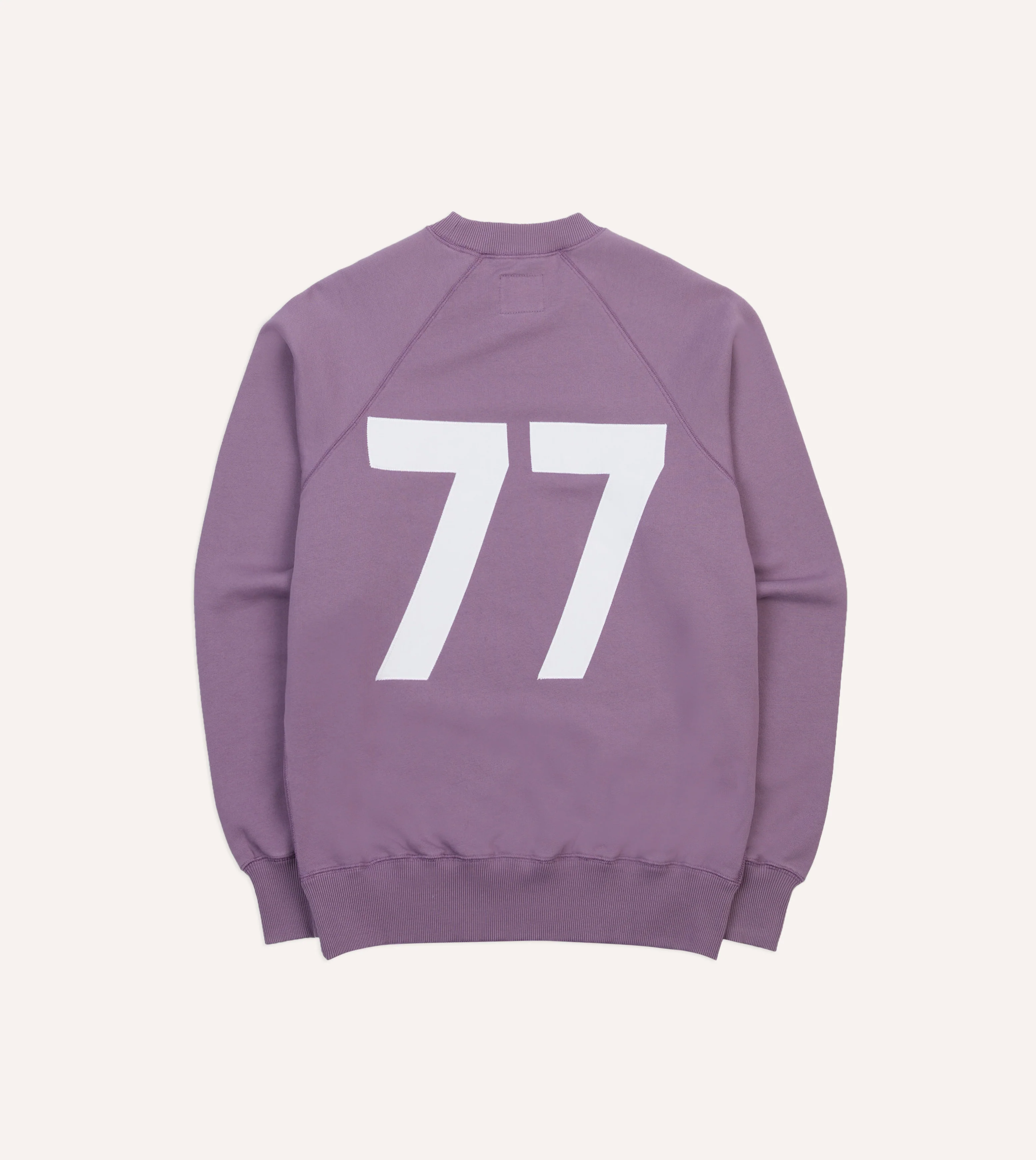 Lilac ‘1977’ Appliqué Cotton Sweatshirt - Image 2