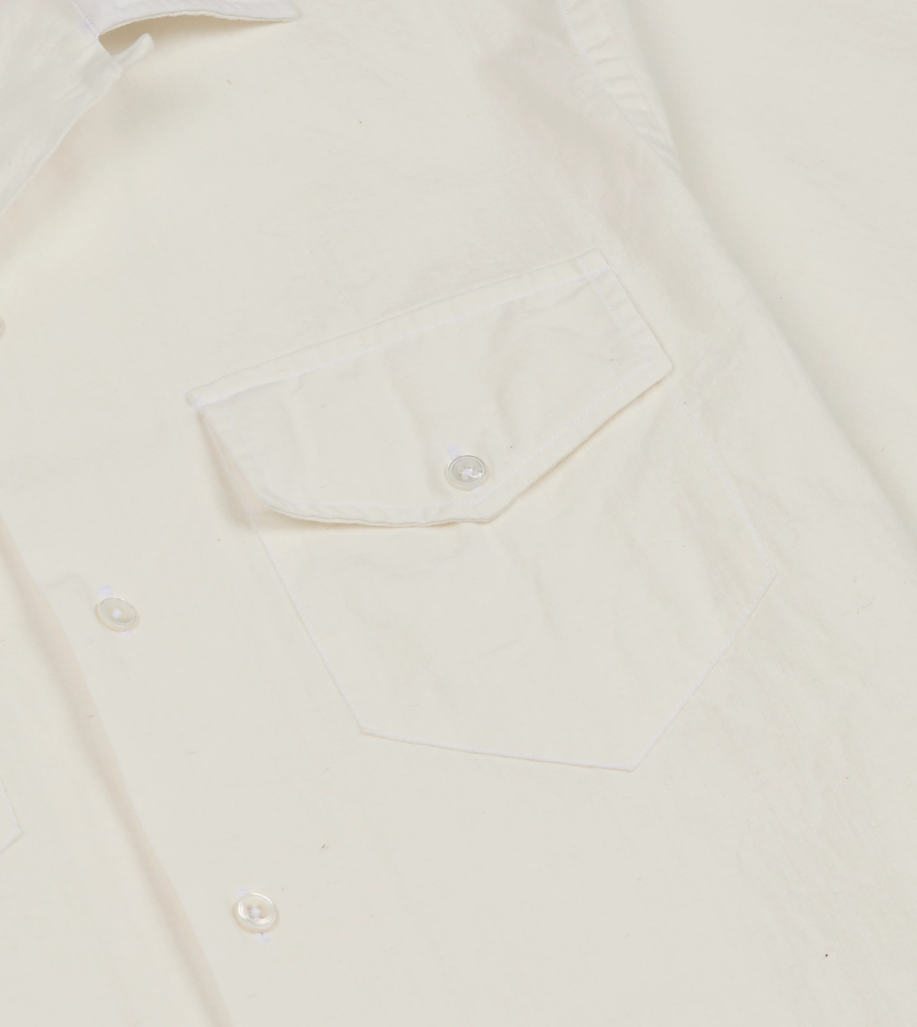 Mayumi Y. for Drake’s Embroidered Cotton-Linen Camp Collar Short Sleeve Shirt - Image 5