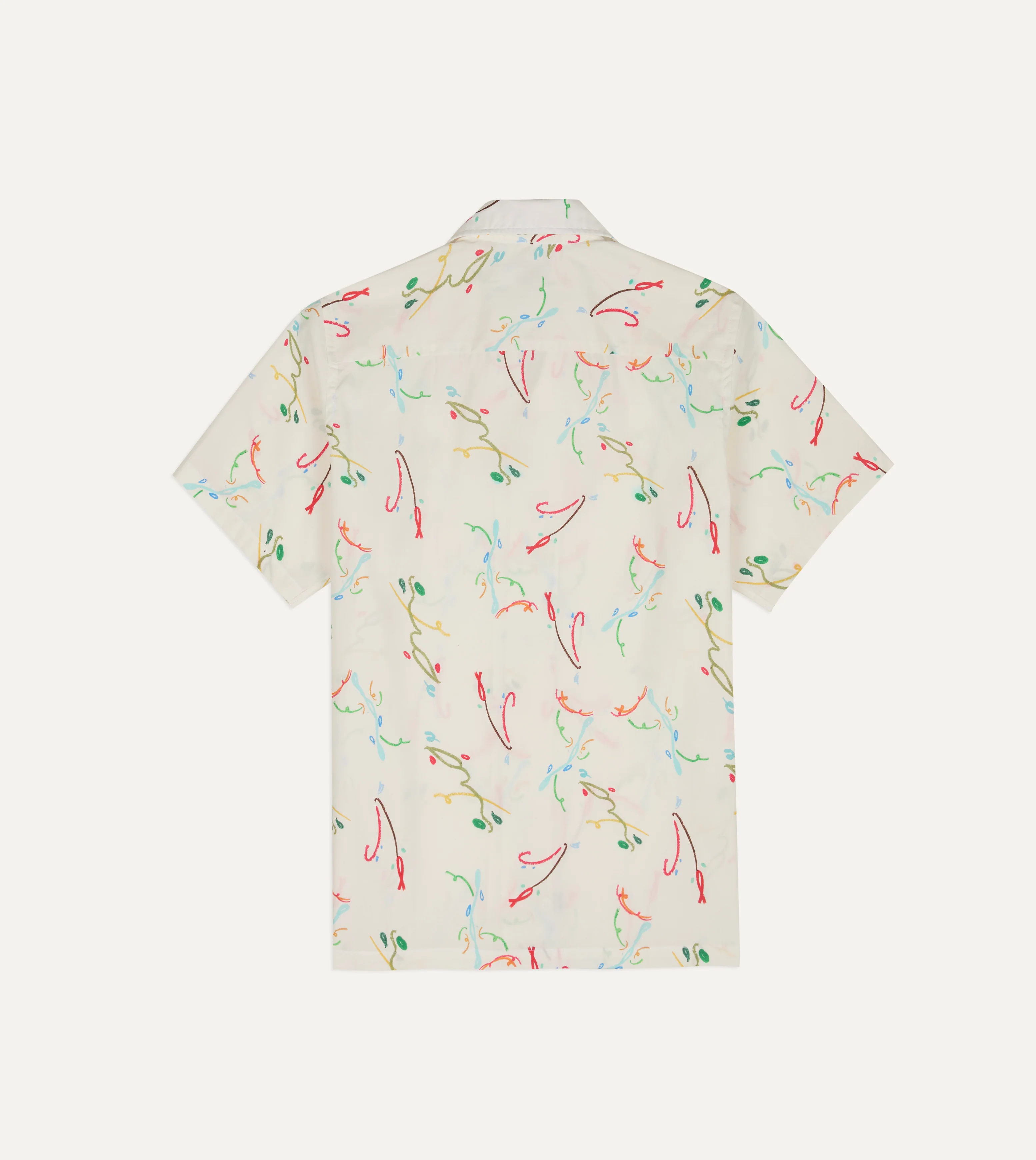 Mayumi Y. for Drake’s Print Cotton Camp Collar Short Sleeve Shirt - Image 6