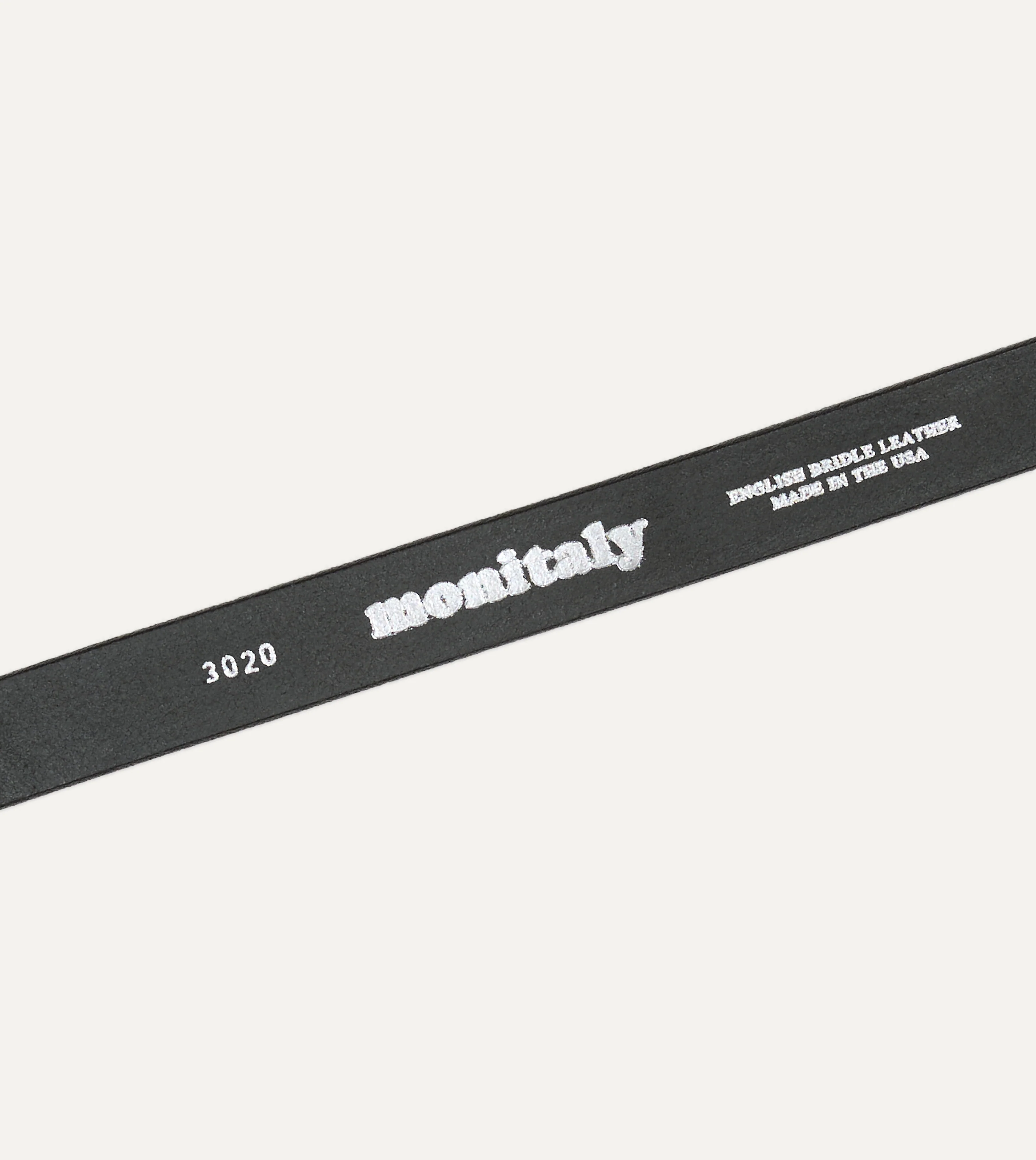 Monitaly Extended 1" Black Leather Belt - Image 6