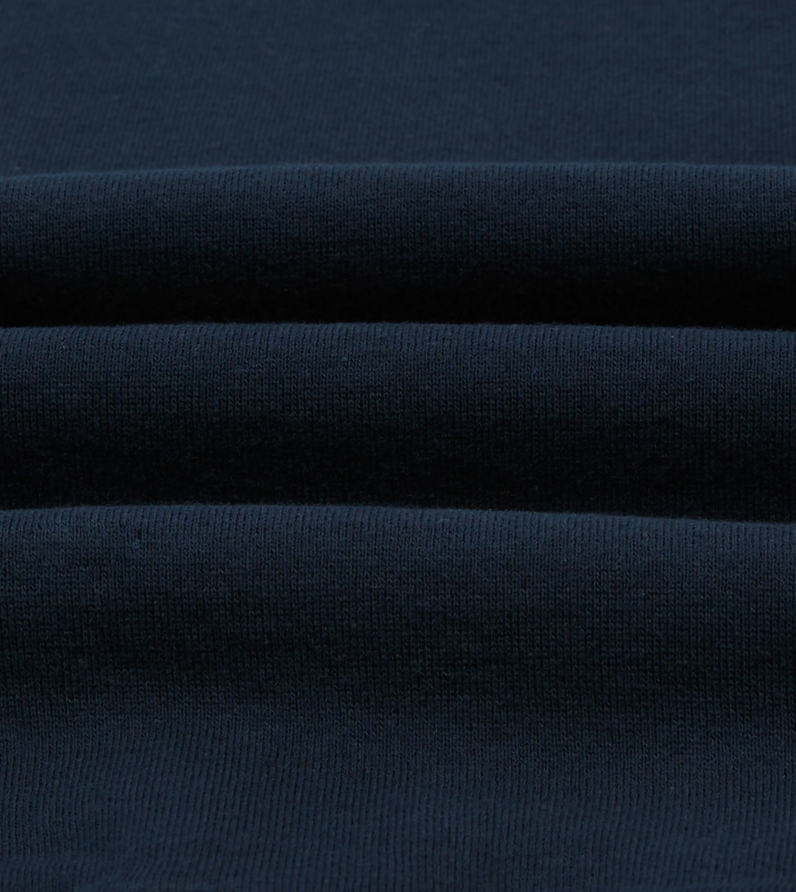 Navy Cotton Half-Zip Collared Sweatshirt - Image 2