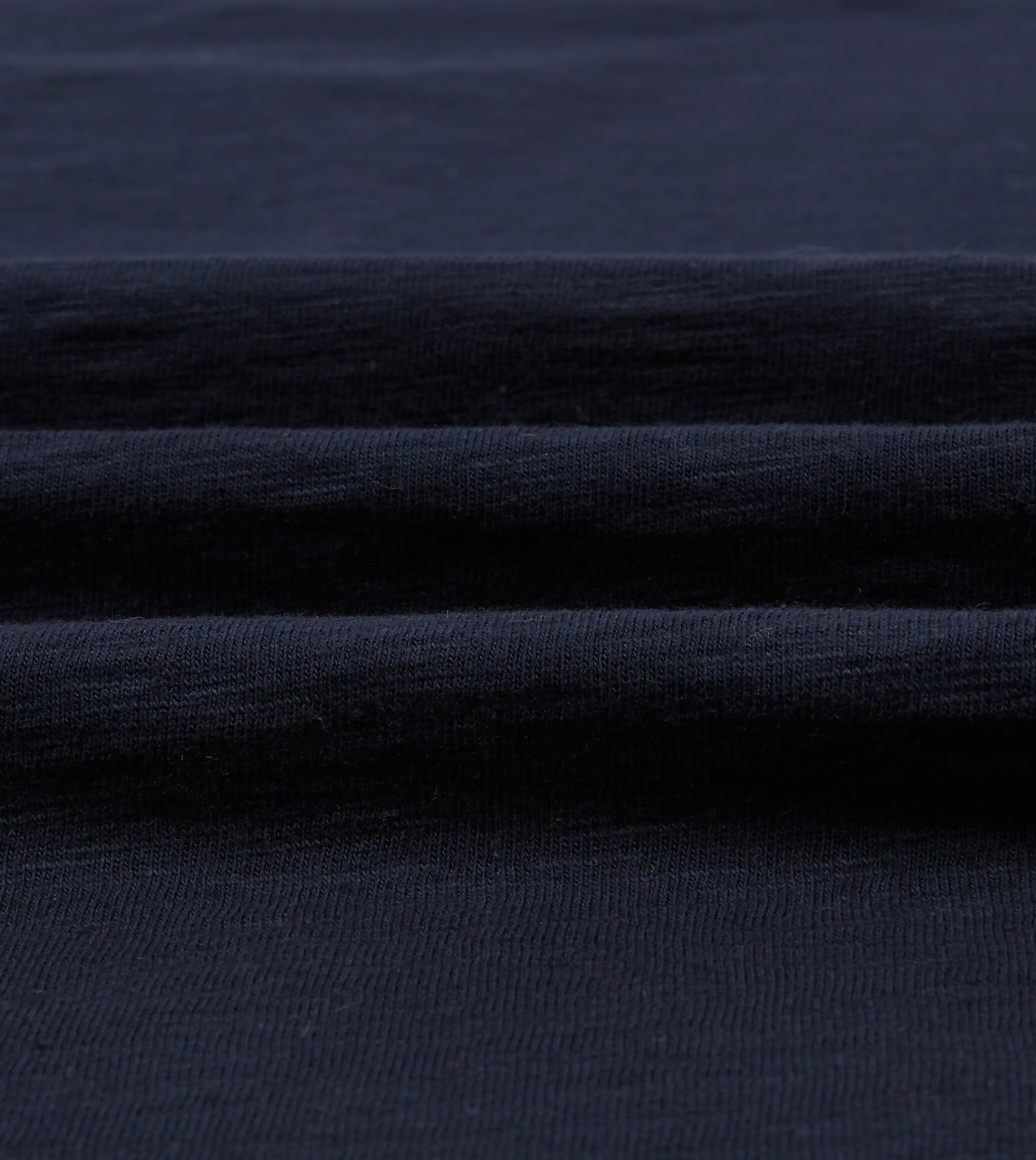 Navy Flamé Cotton Crew Neck Hiking T-Shirt - Image 2