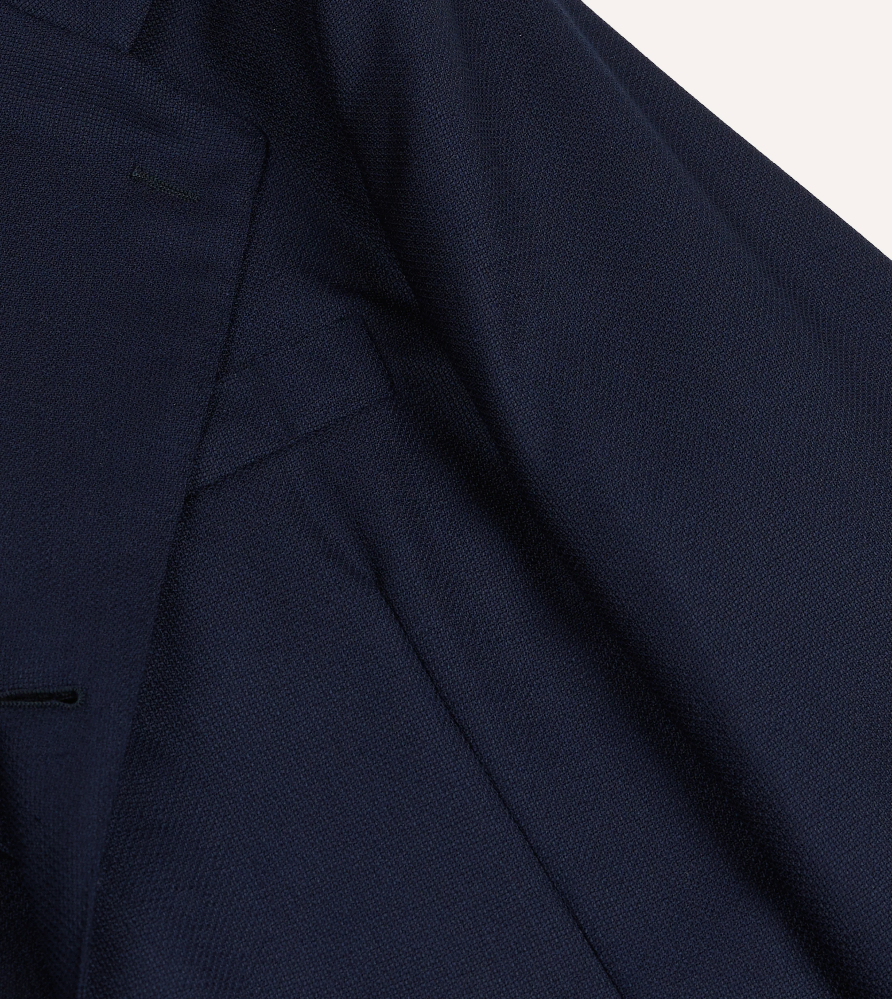 Navy Fresco® Wool Tailored Jacket - Image 4