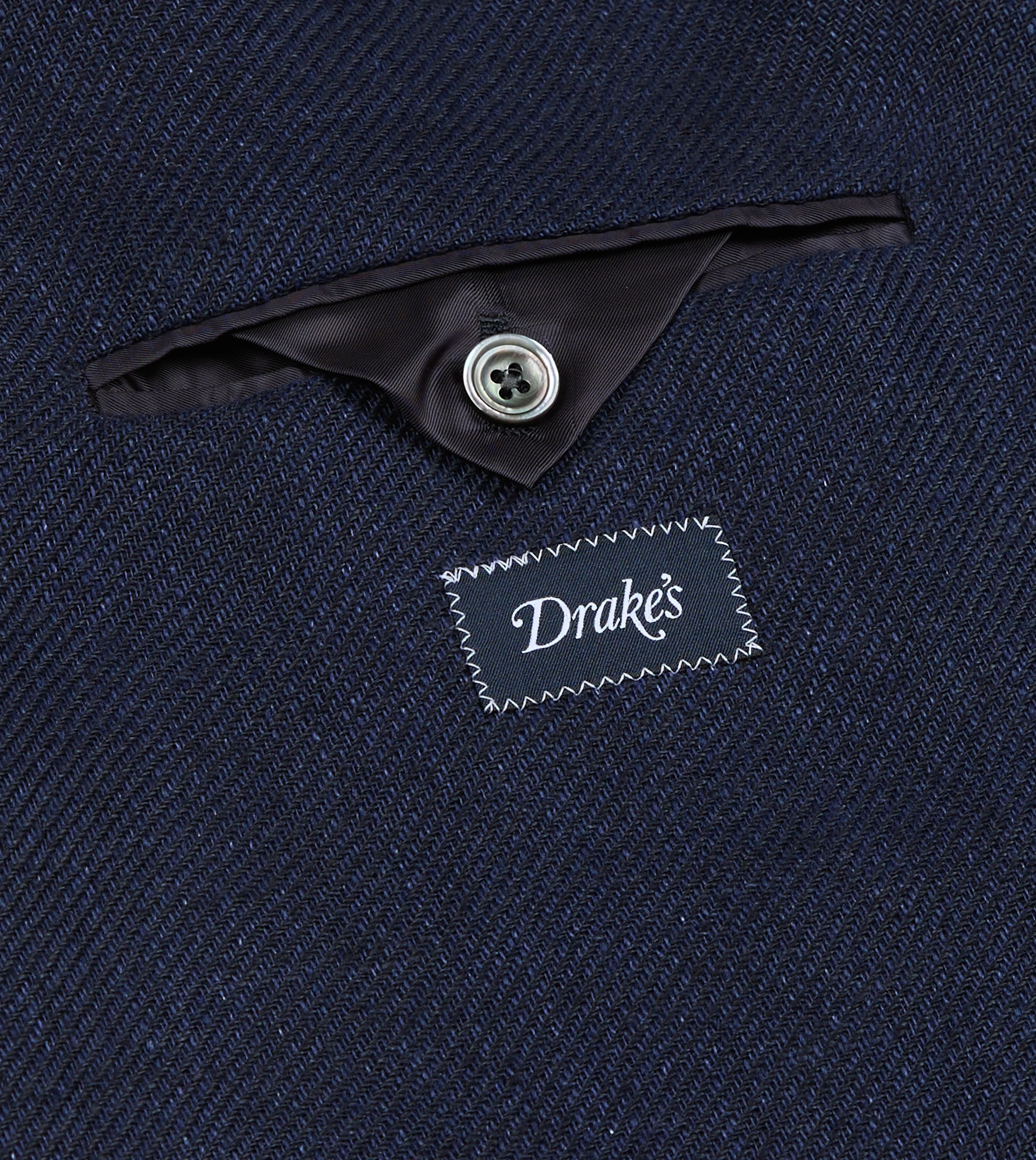 Navy Linen Blazer - Image 8