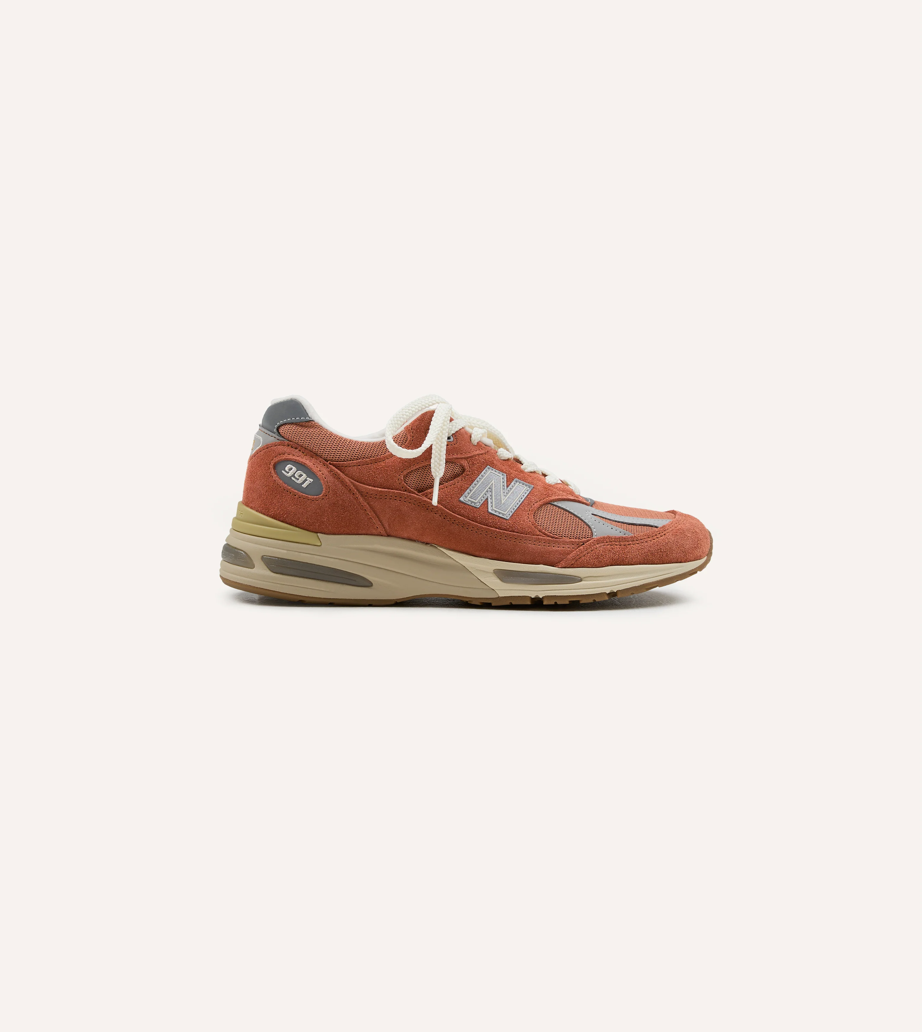 New Balance 'Vintage Sports’ Clay and Sienna Orange Made in UK 991v2 Trainers - Image 6