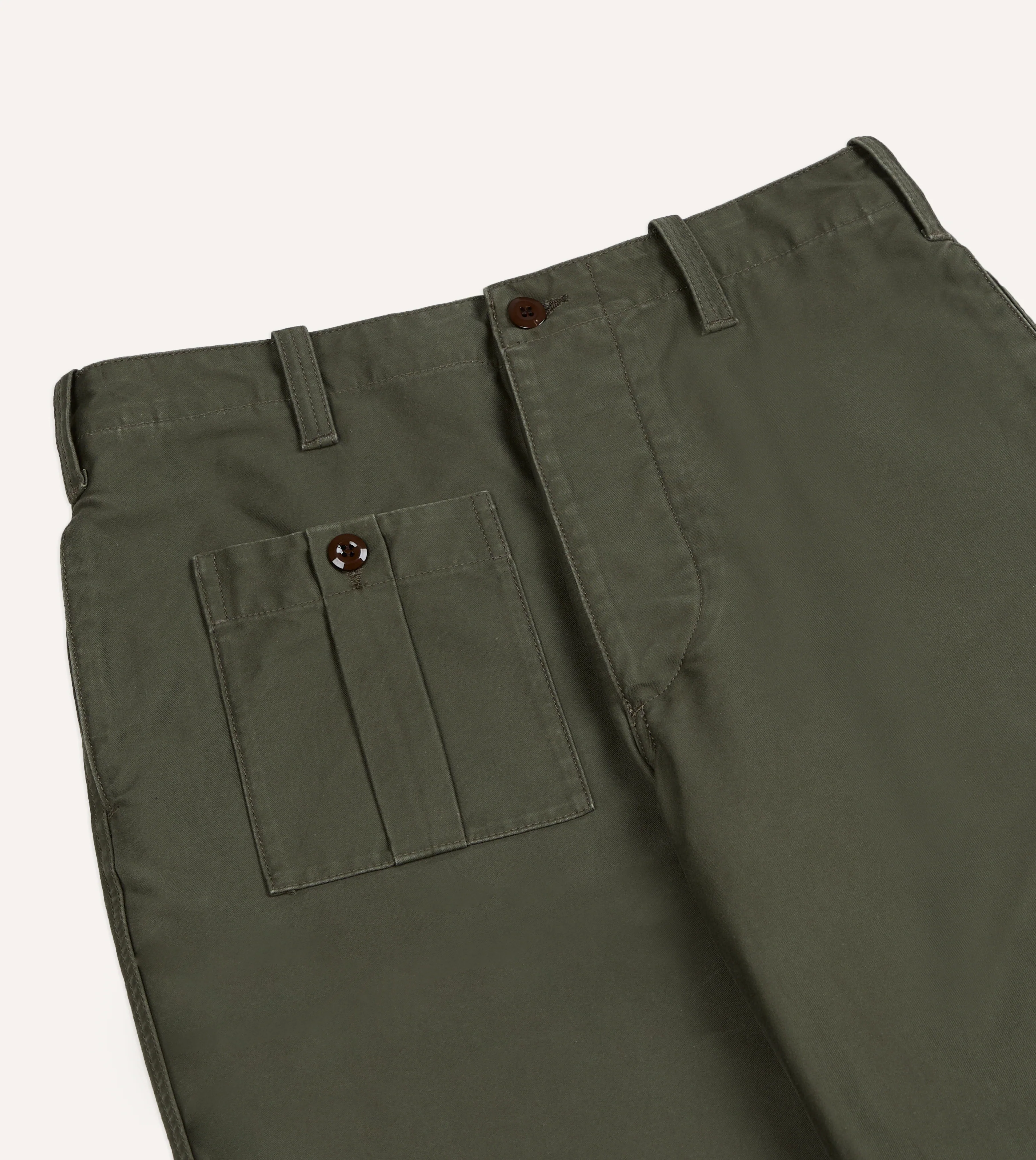 Olive Drab Cotton Fatigue Trouser - Image 4