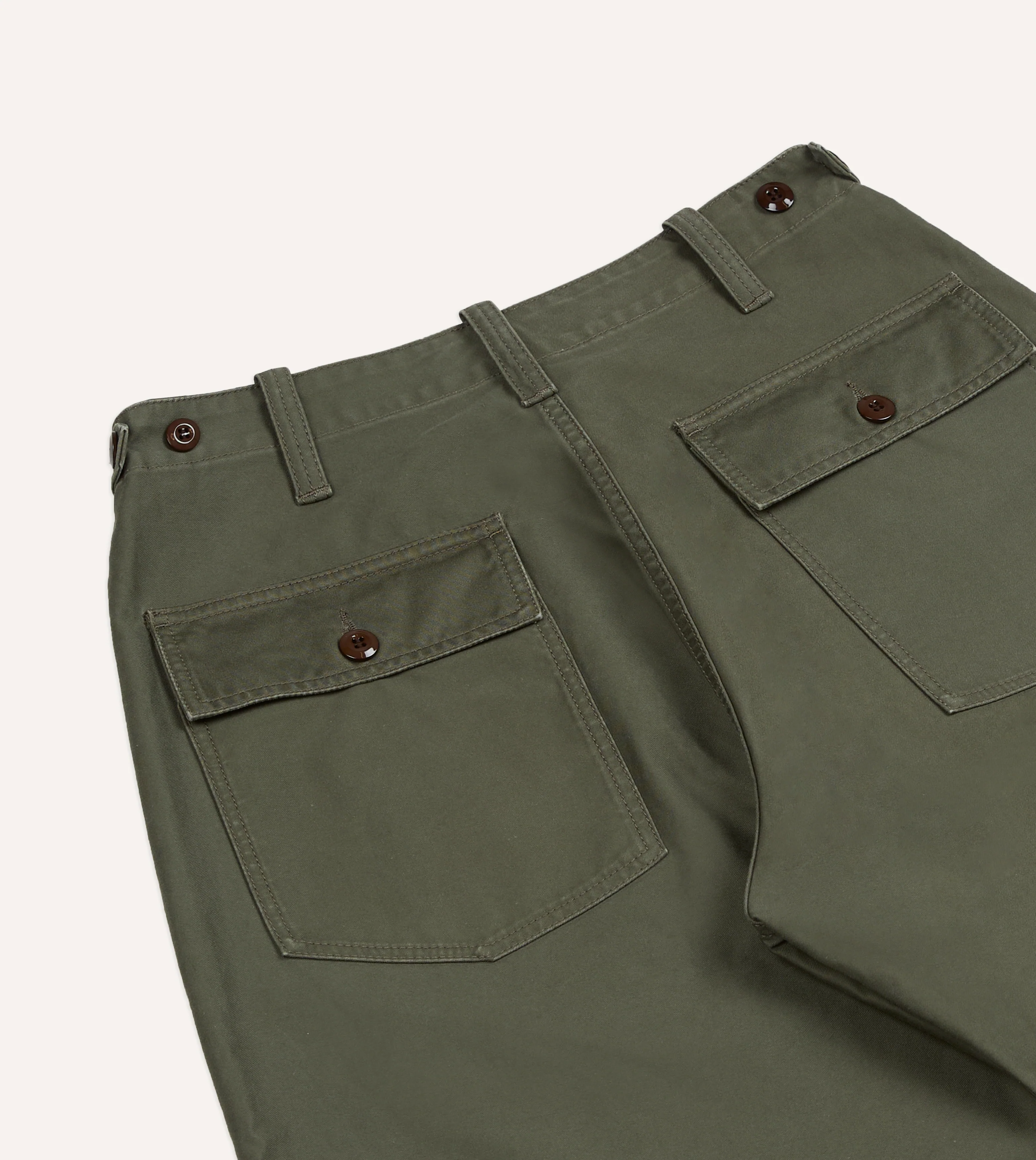 Olive Drab Cotton Fatigue Trouser - Image 6