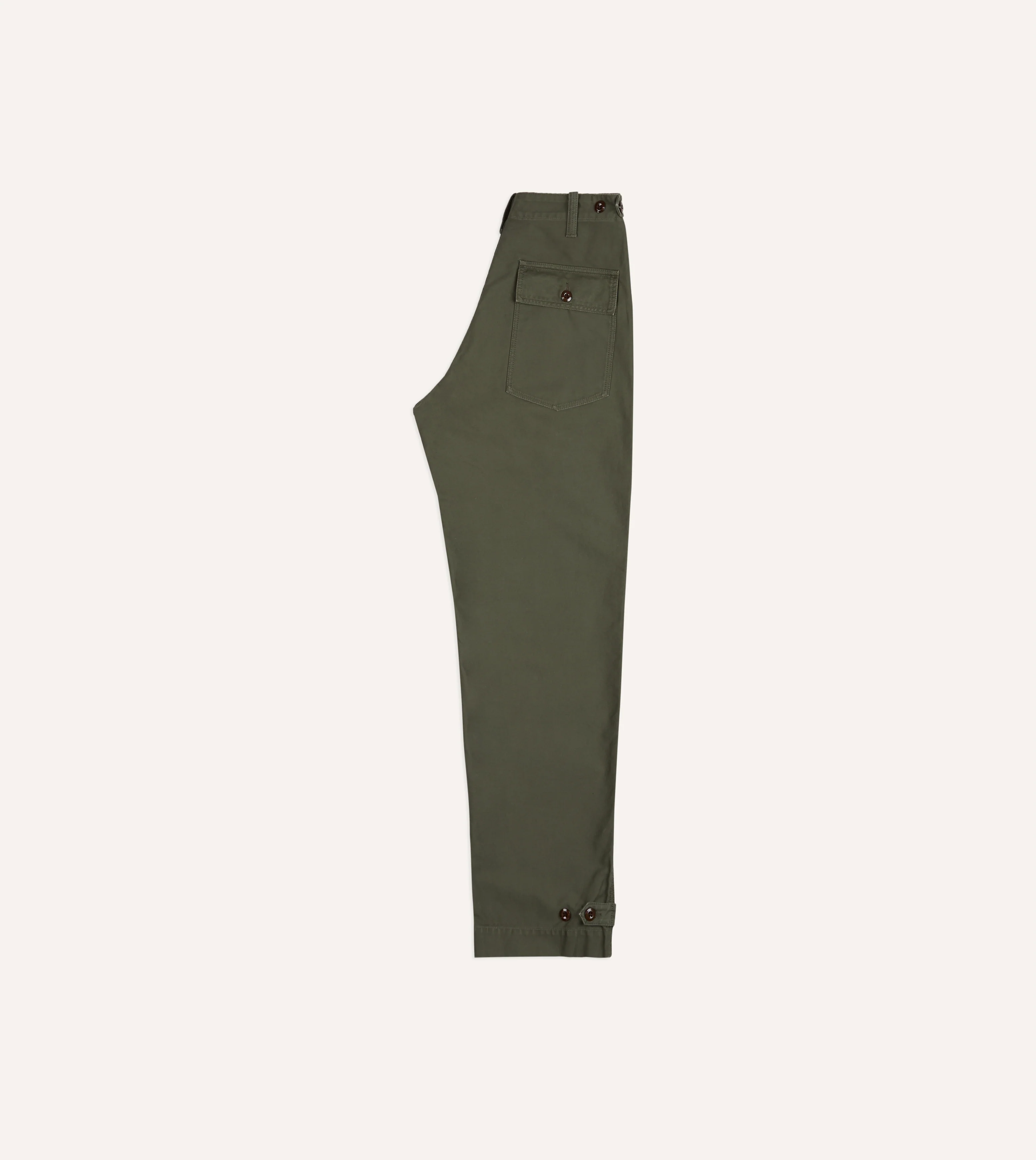 Olive Drab Cotton Fatigue Trouser - Image 7