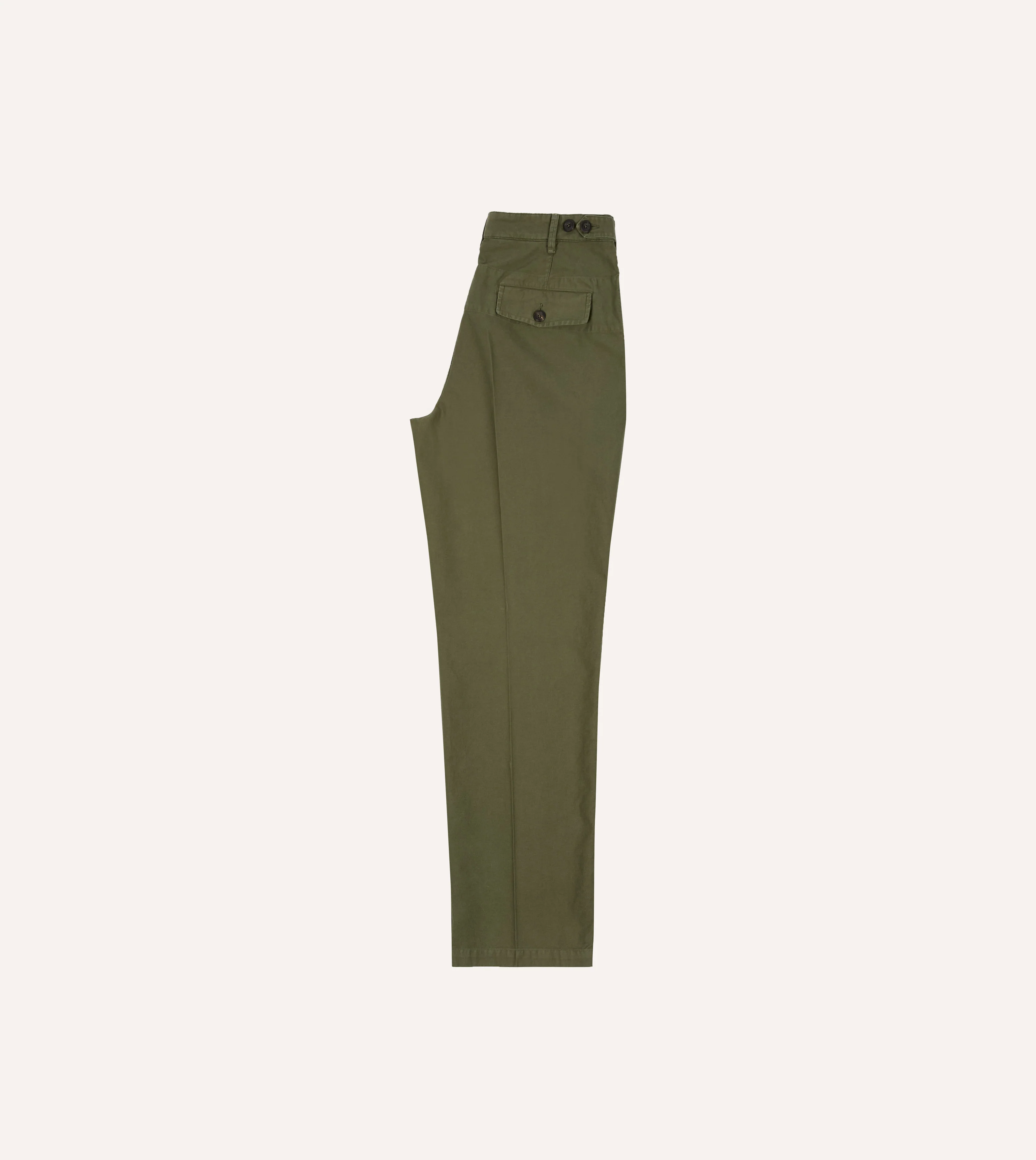 Olive Summer Moleskin Games Trouser - Image 6