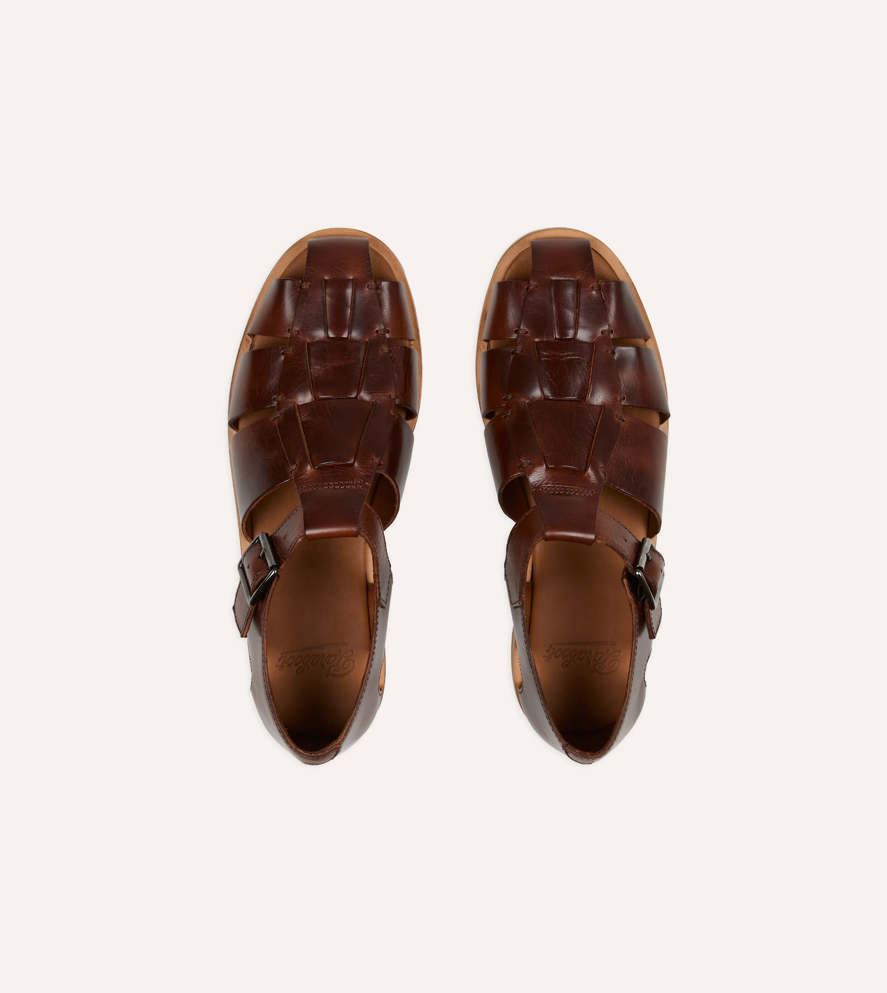 Paraboot Pacific Marron Brown Leather Sandal - Image 5