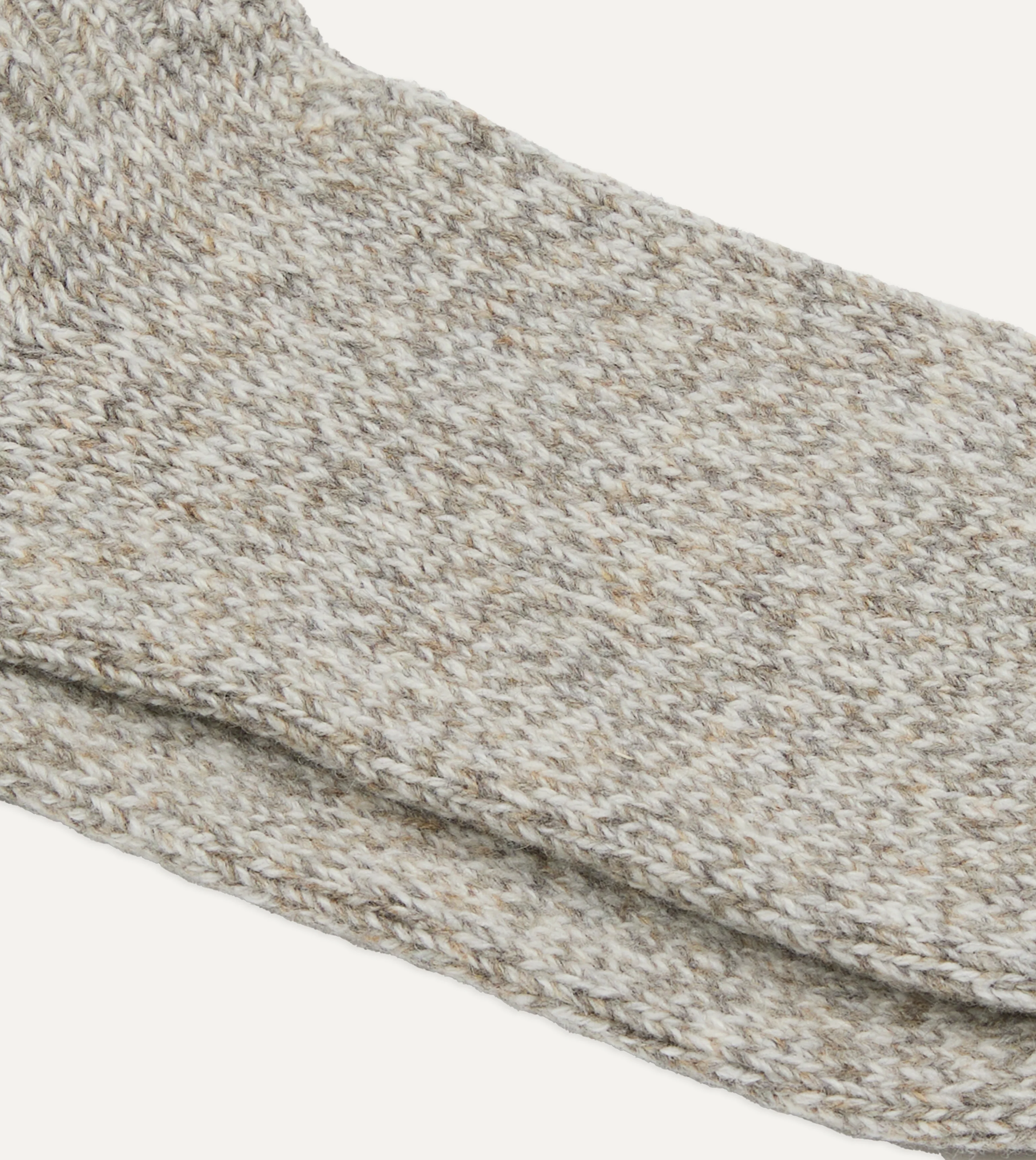 RoToTo Grey and Green Merino Wool Ragg Socks - Image 2