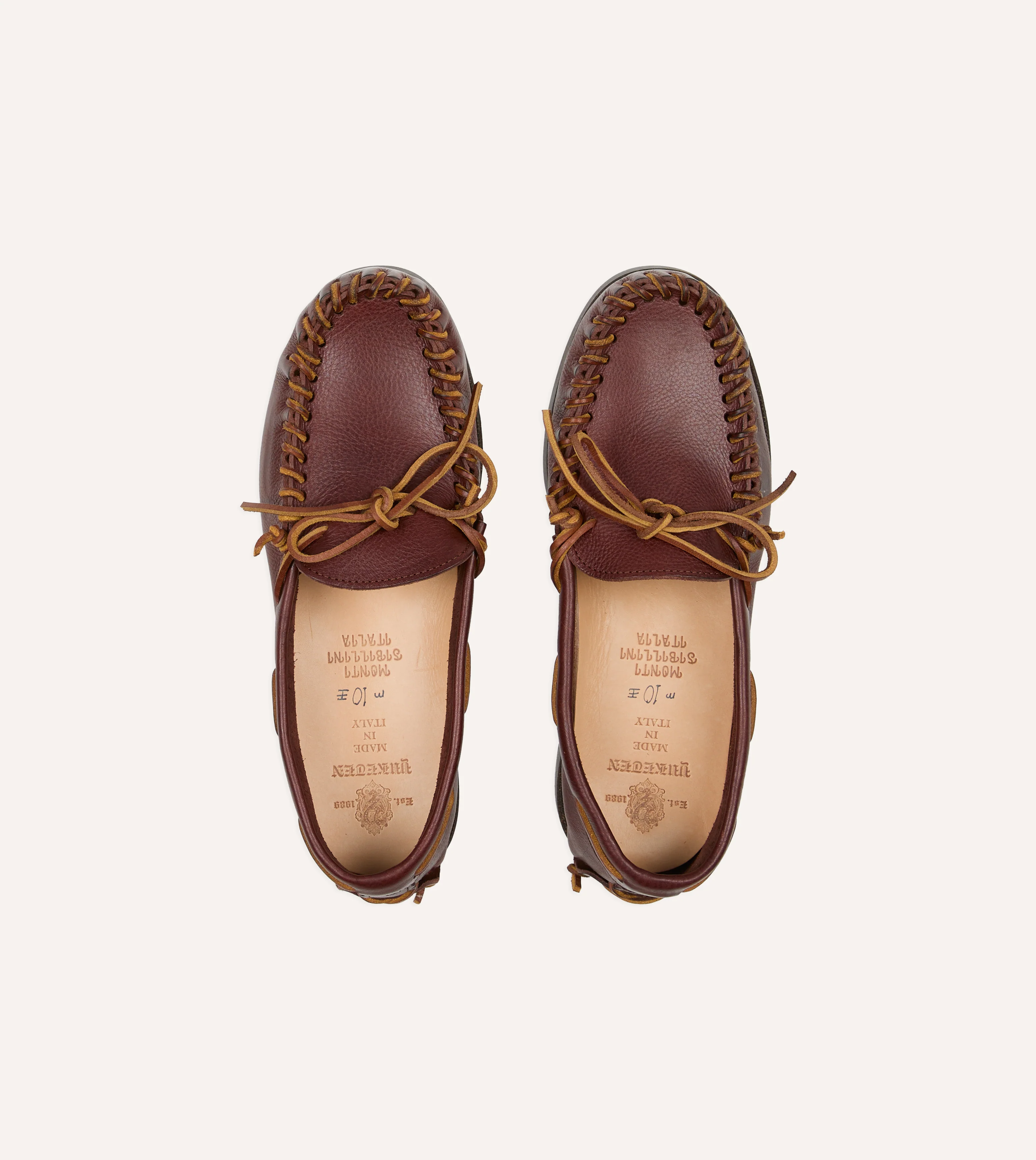 Yuketen Brown Scout Moccasin Boat Shoe - Image 4
